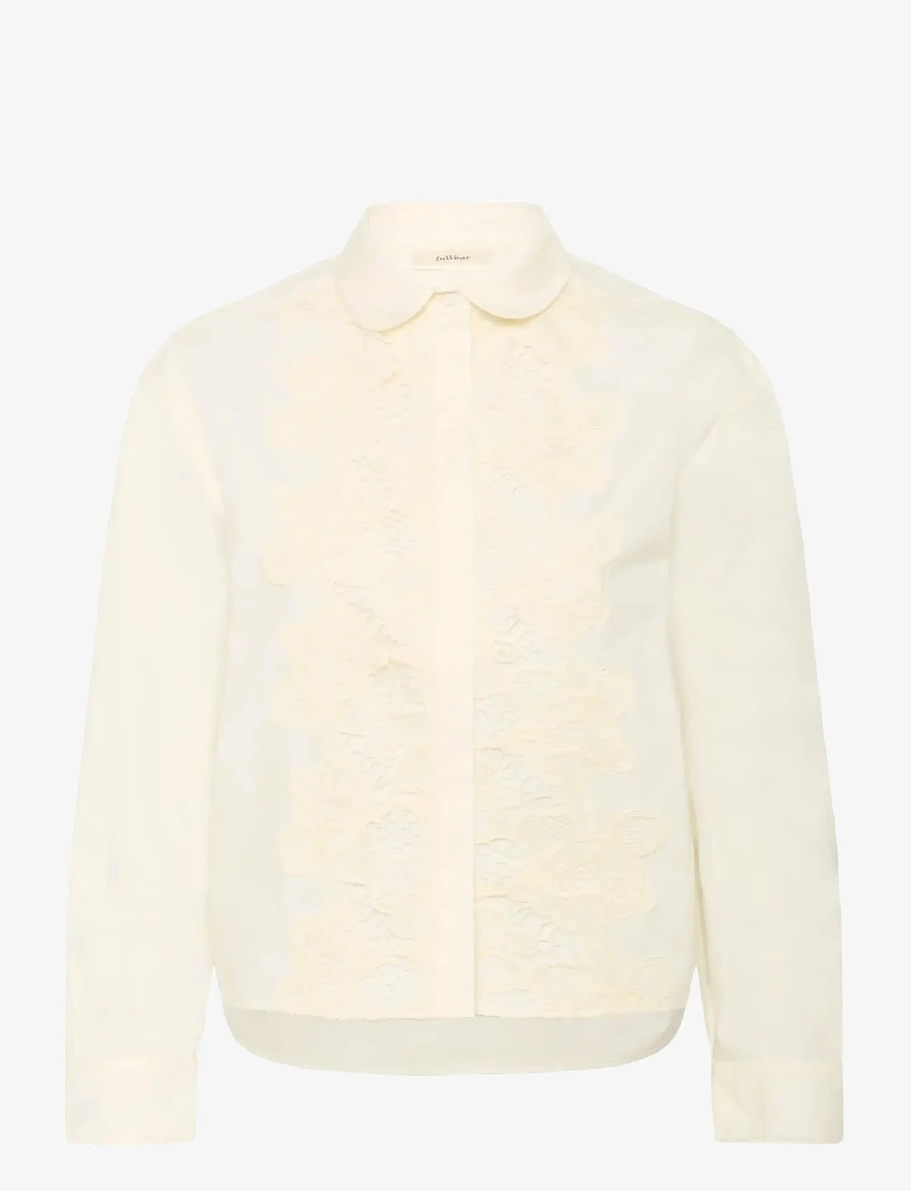 InWear - AimeeIW Cropped Shirt - långärmade skjortor - whisper white - 1