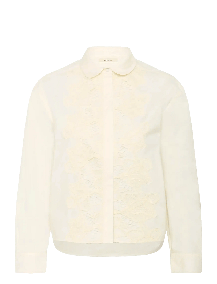 InWear - AimeeIW Cropped Shirt - langärmlige hemden - whisper white - 1
