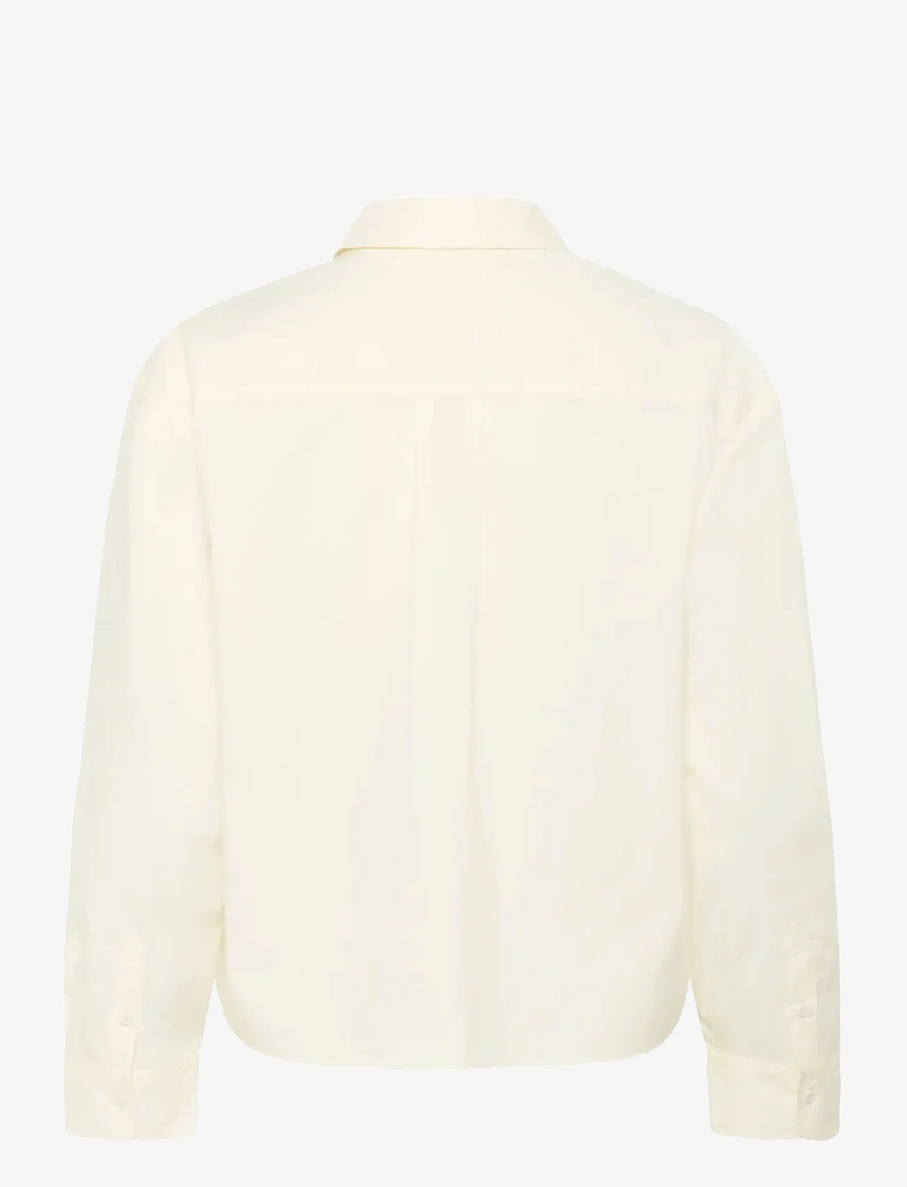 InWear - AimeeIW Cropped Shirt - långärmade skjortor - whisper white - 2
