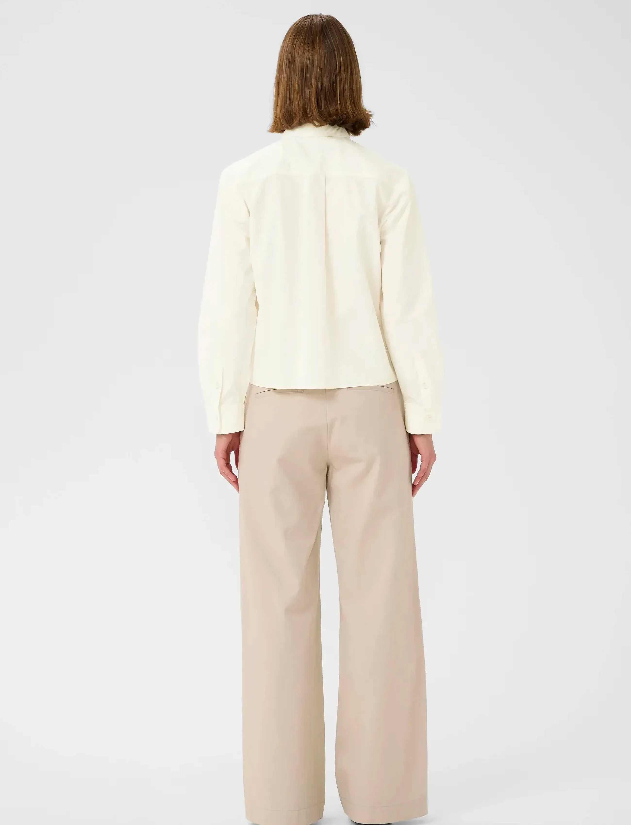 InWear - AimeeIW Cropped Shirt - langärmlige hemden - whisper white - 4