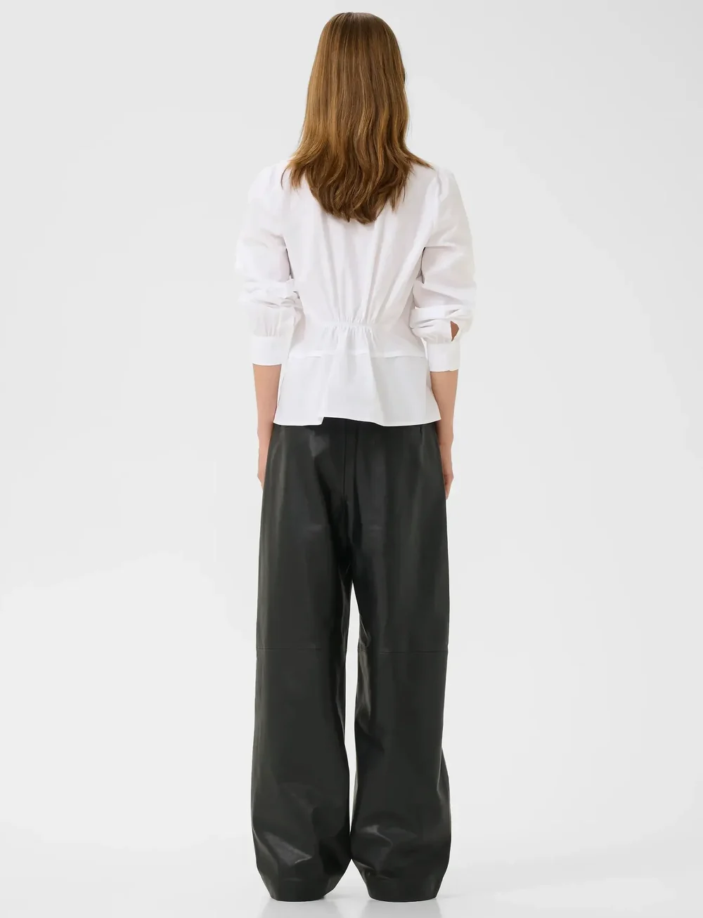 InWear - AtlasIW V-neck Shirt - langärmlige blusen - pure white - 4