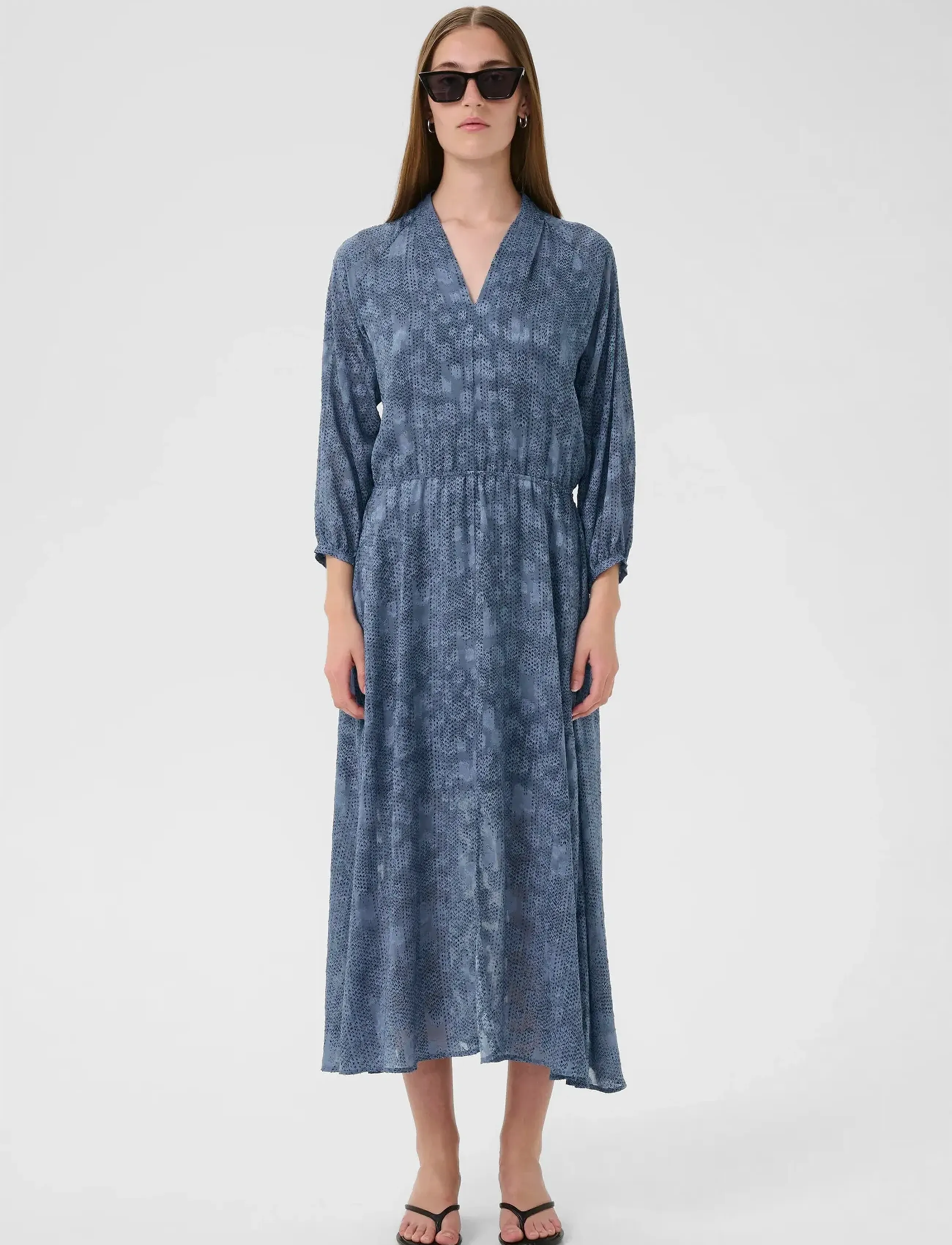 InWear - AddisonIW Dress - summer dresses - dotted surface blue - 3