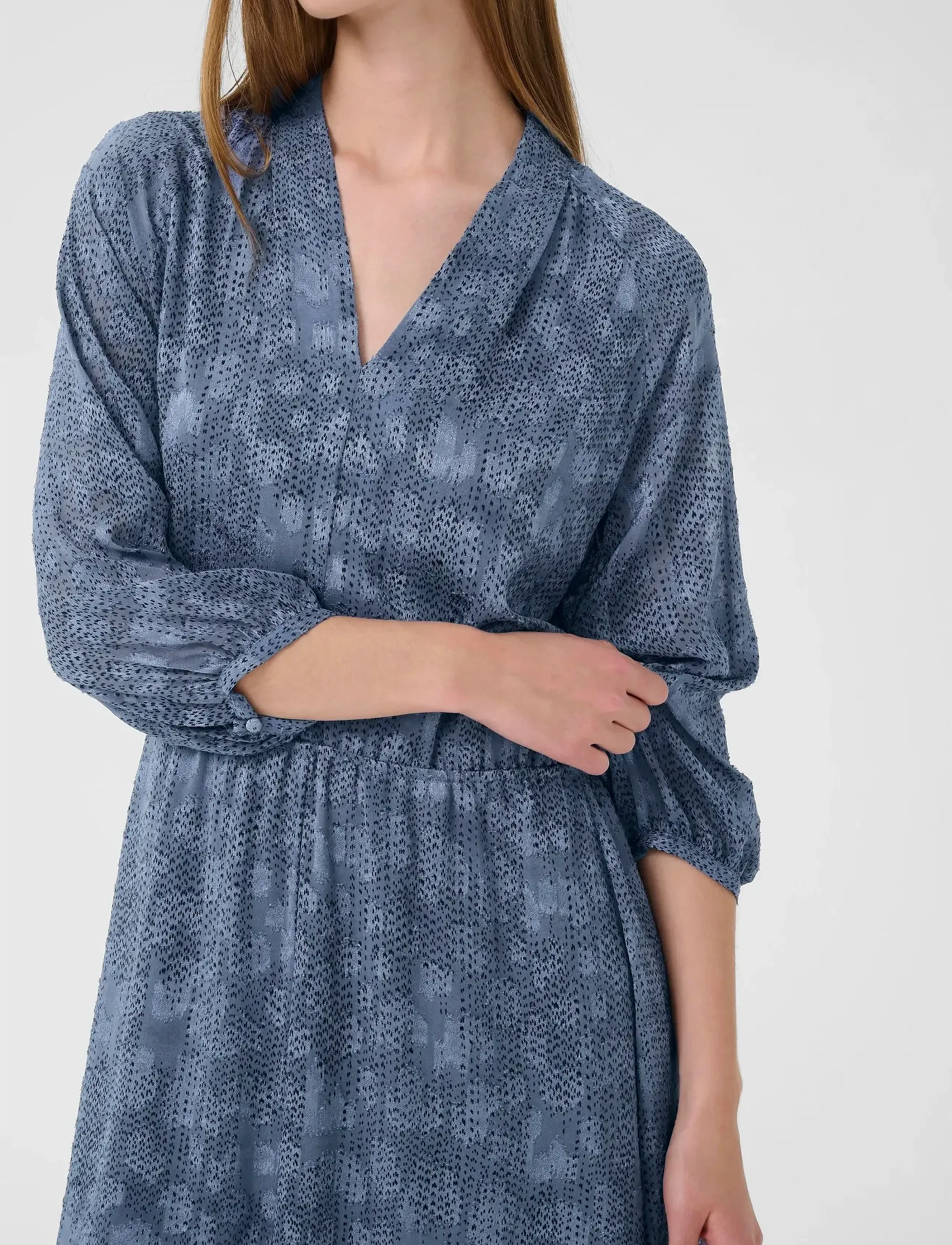 InWear - AddisonIW Dress - summer dresses - dotted surface blue - 5