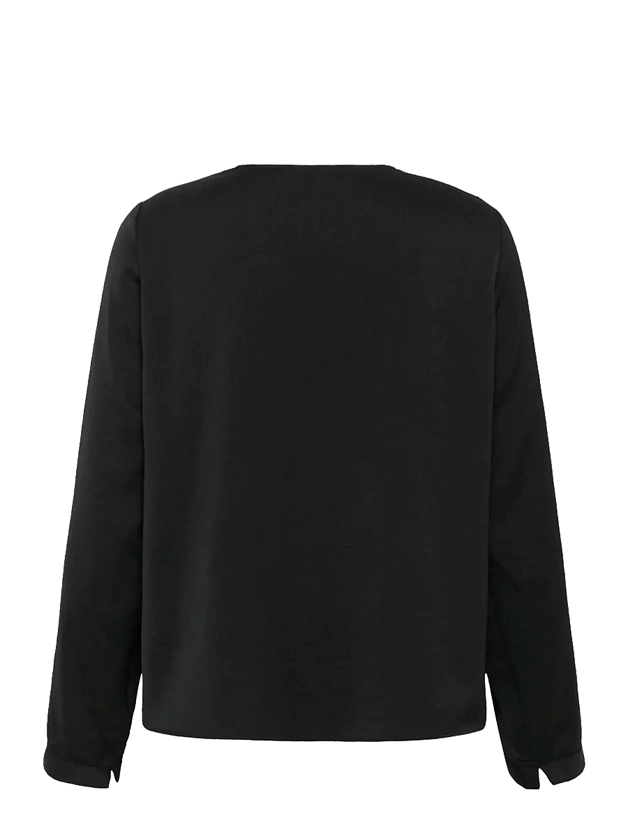 InWear - AudaIW Blouse - long sleeved blouses - black - 2