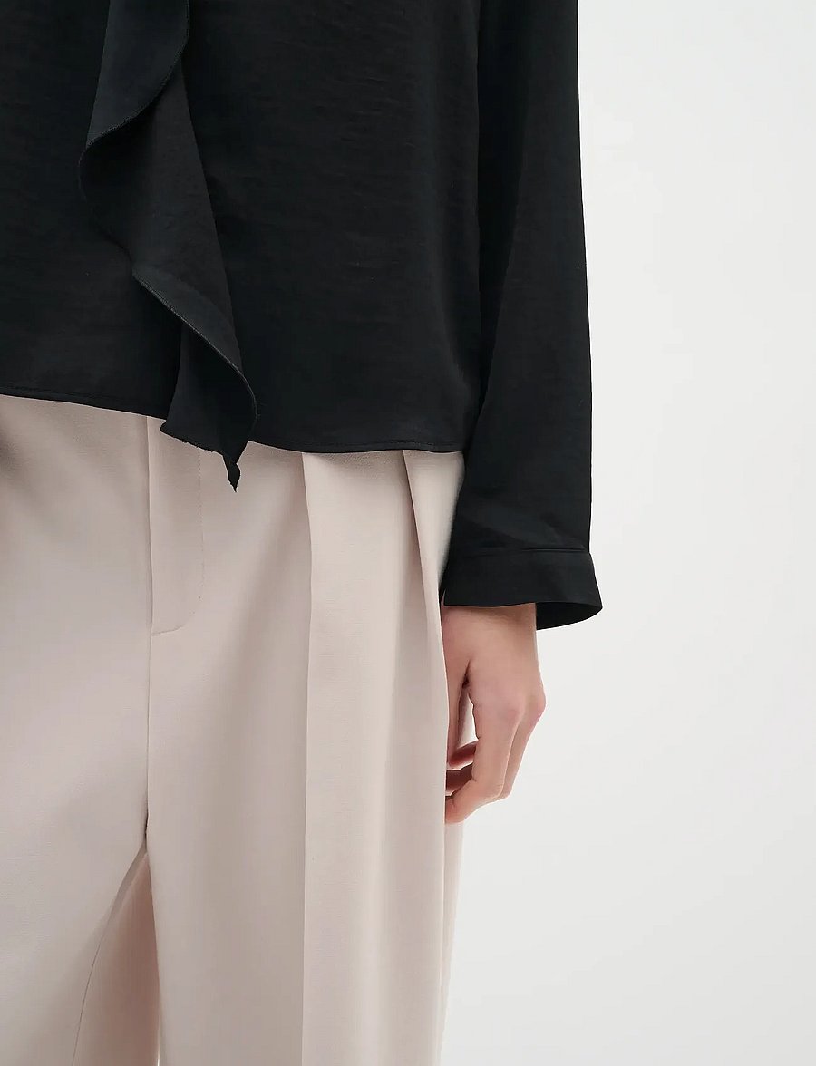 InWear - AudaIW Blouse - long sleeved blouses - black - 5