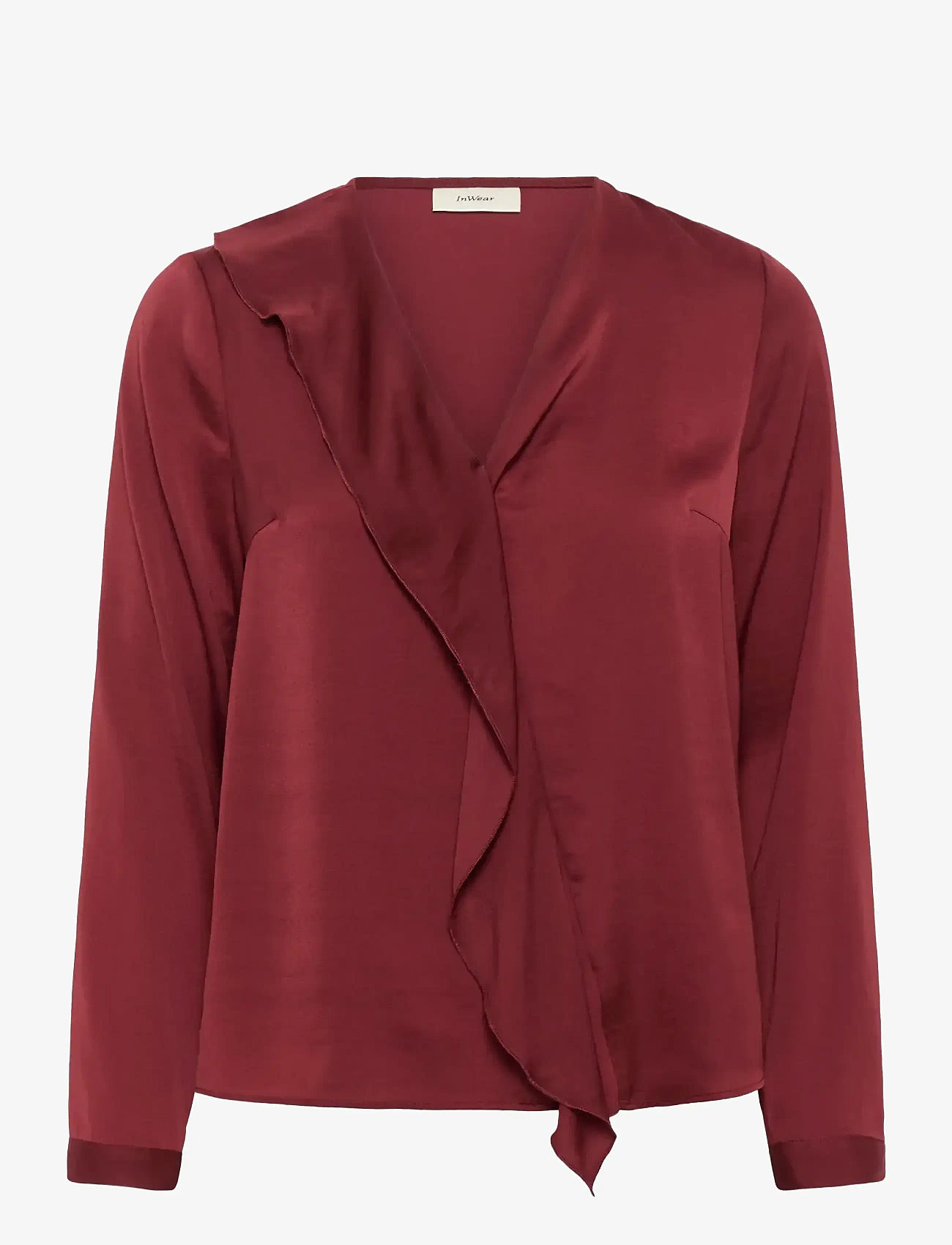 InWear - AudaIW Blouse - langärmlige blusen - cabernet - 1