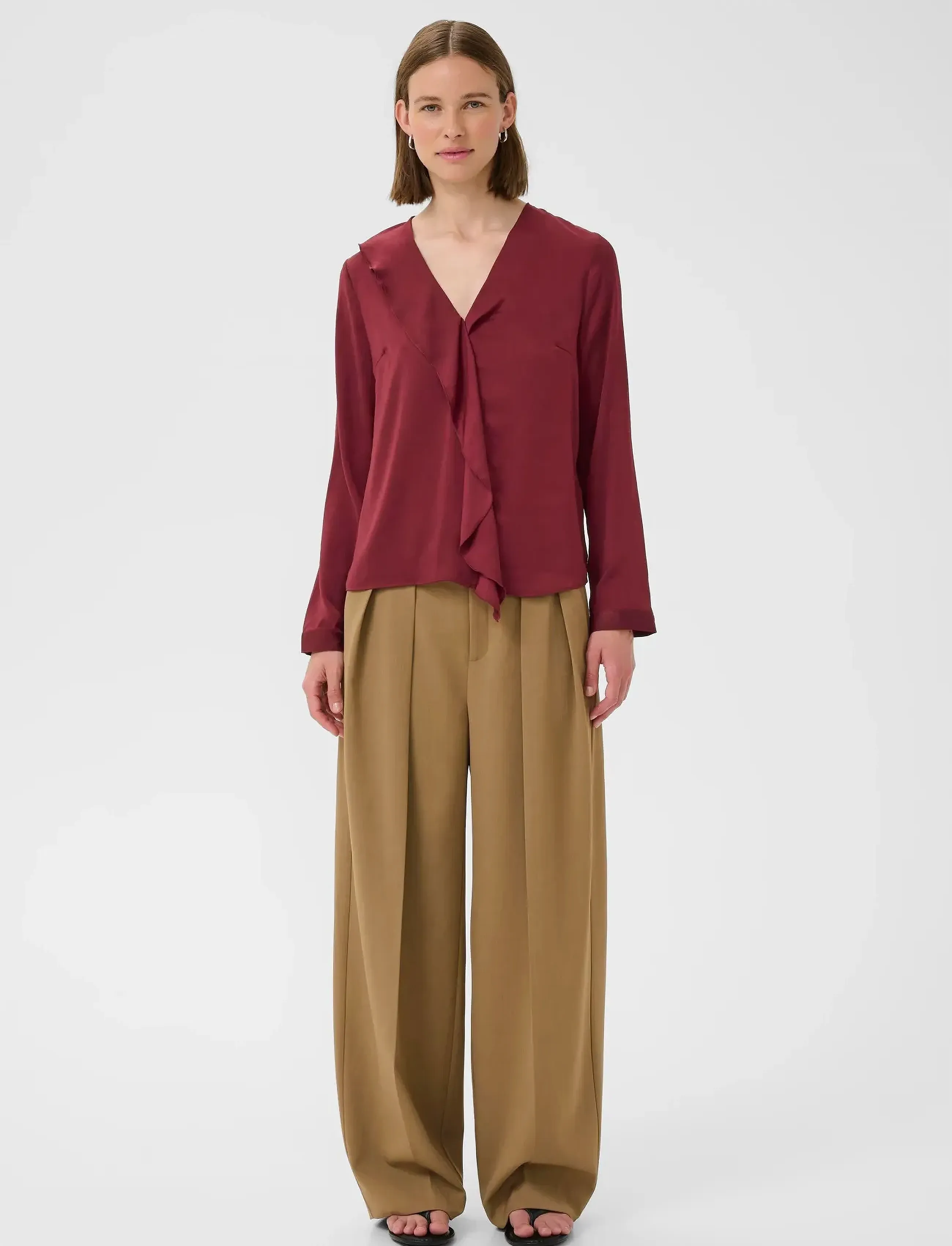 InWear - AudaIW Blouse - langærmede bluser - cabernet - 3