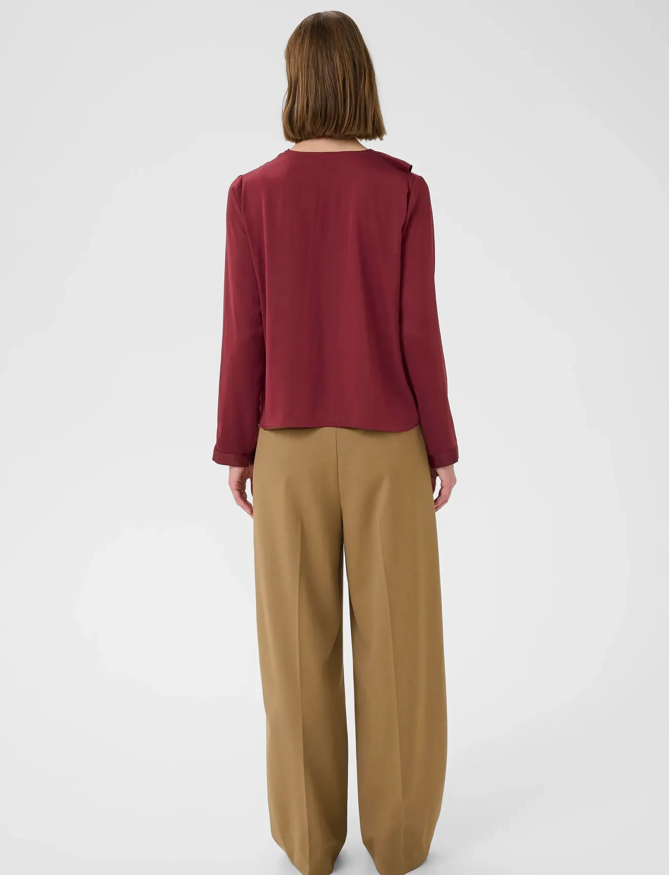 InWear - AudaIW Blouse - langærmede bluser - cabernet - 4