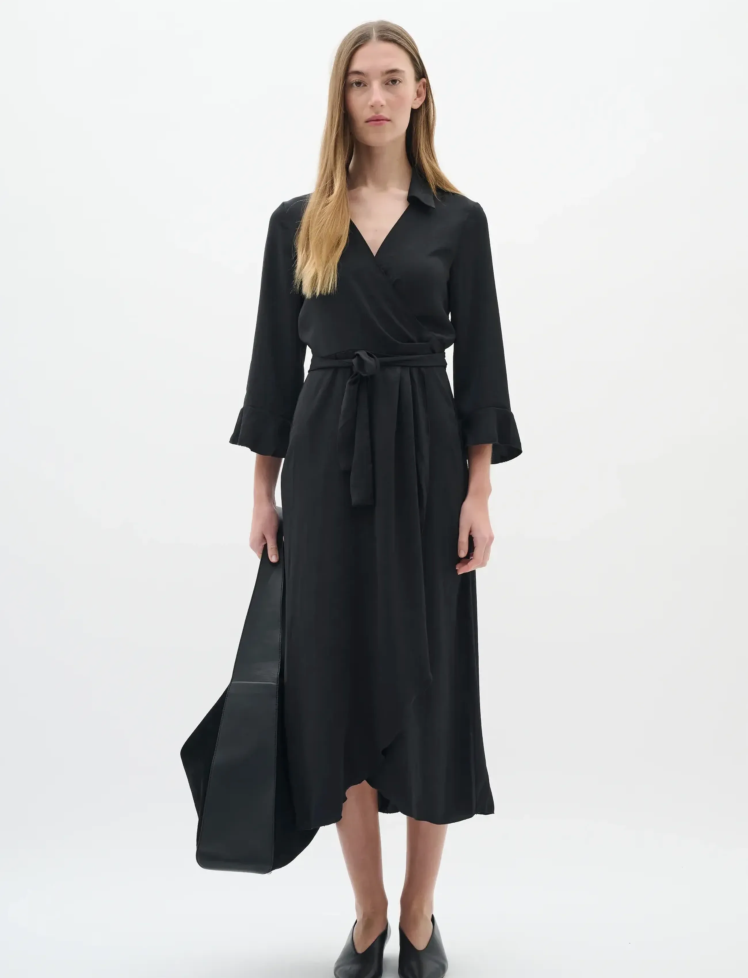 InWear - AudaIW Long Dress - skjortekjoler - black - 3
