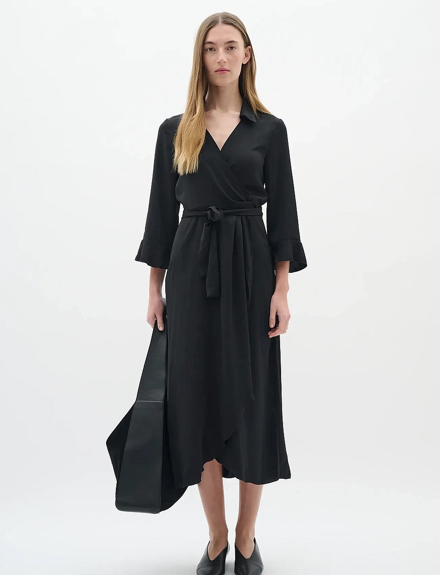 InWear - AudaIW Long Dress - shirt dresses - black - 3
