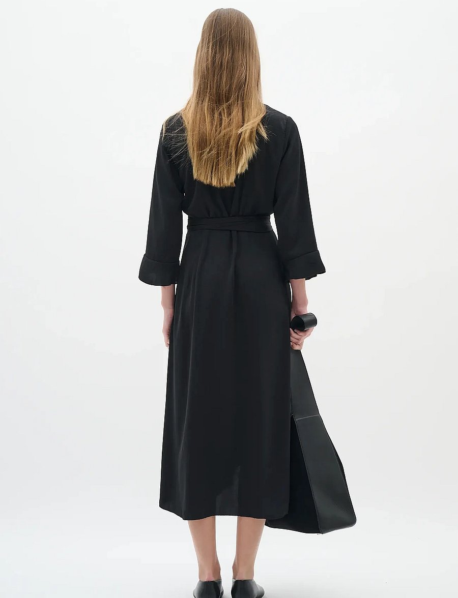 InWear - AudaIW Long Dress - shirt dresses - black - 4