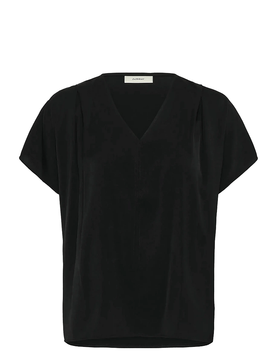 InWear - AdelineIW Top - lühikeste varrukatega särgid - black - 1