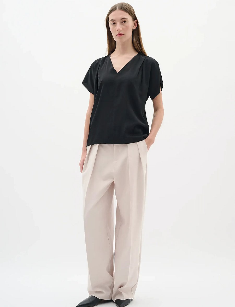 InWear - AdelineIW Top - lühikeste varrukatega särgid - black - 3