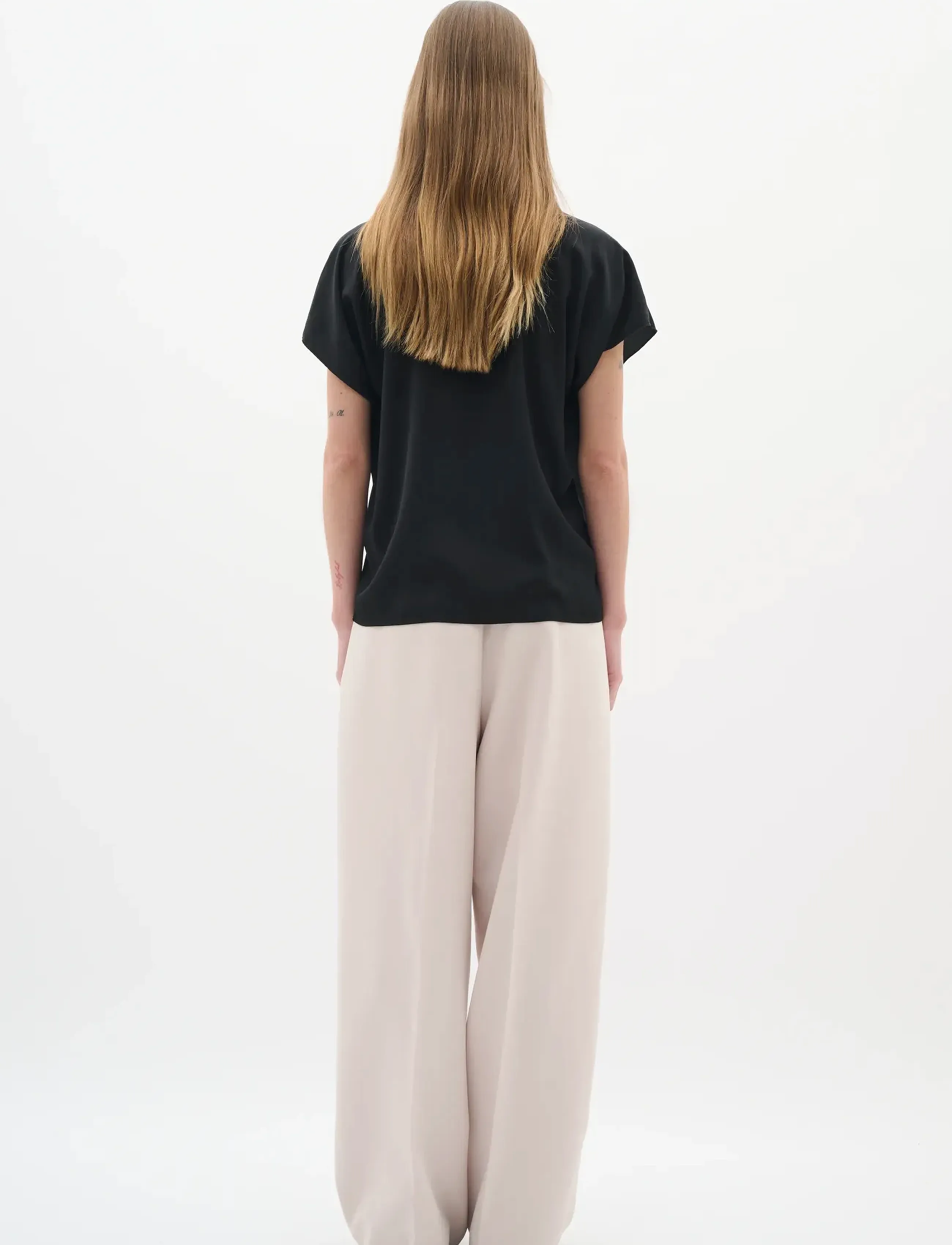 InWear - AdelineIW Top - kurzärmlige hemden - black - 4