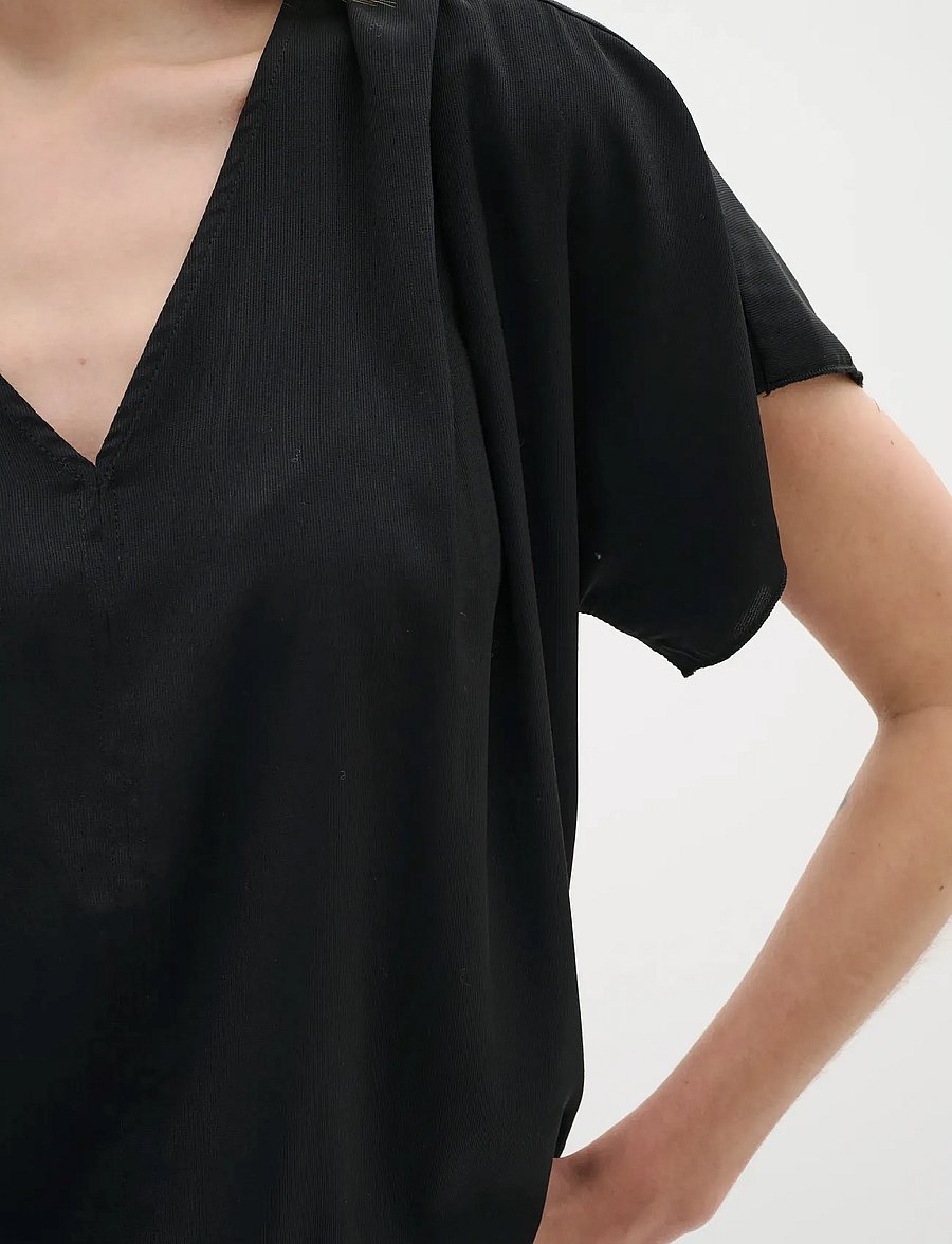 InWear - AdelineIW Top - lühikeste varrukatega särgid - black - 5