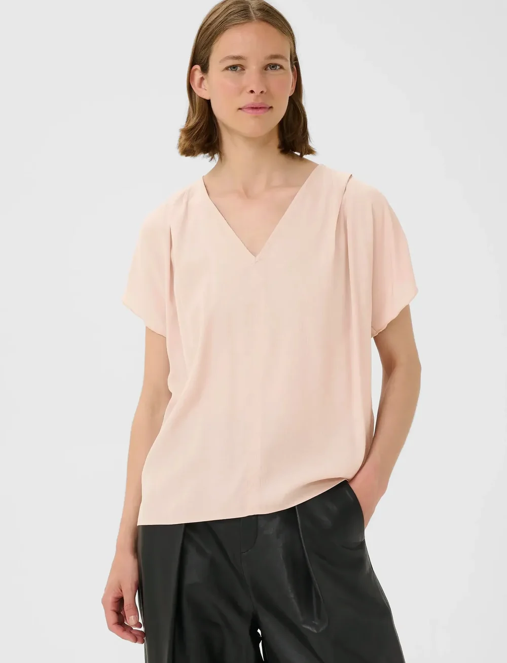 InWear - AdelineIW Top - kortärmade skjortor - dusty blush - 0