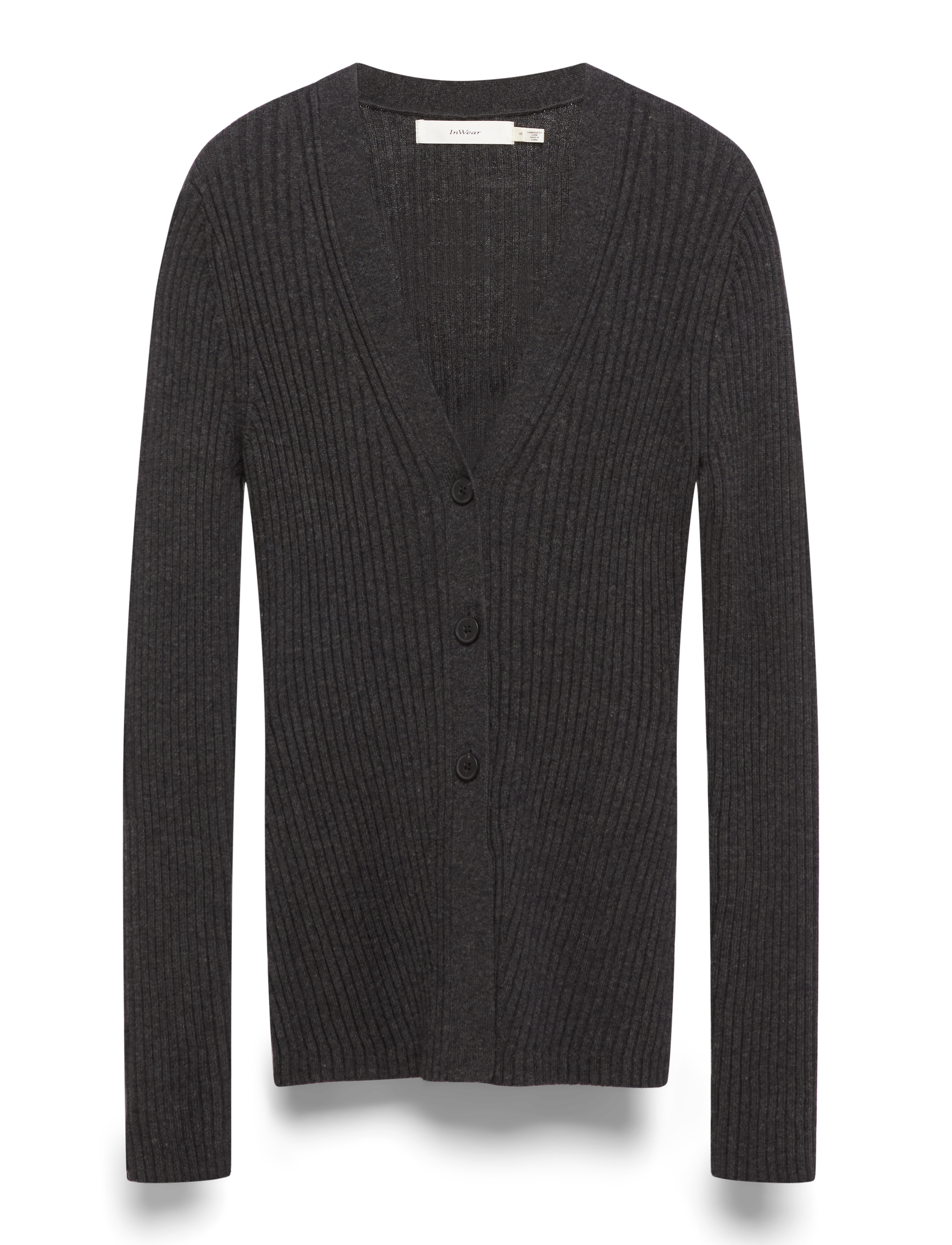 InWear Giaiw Cardigan, XL, Grey, Strik > Cardigans, Dame