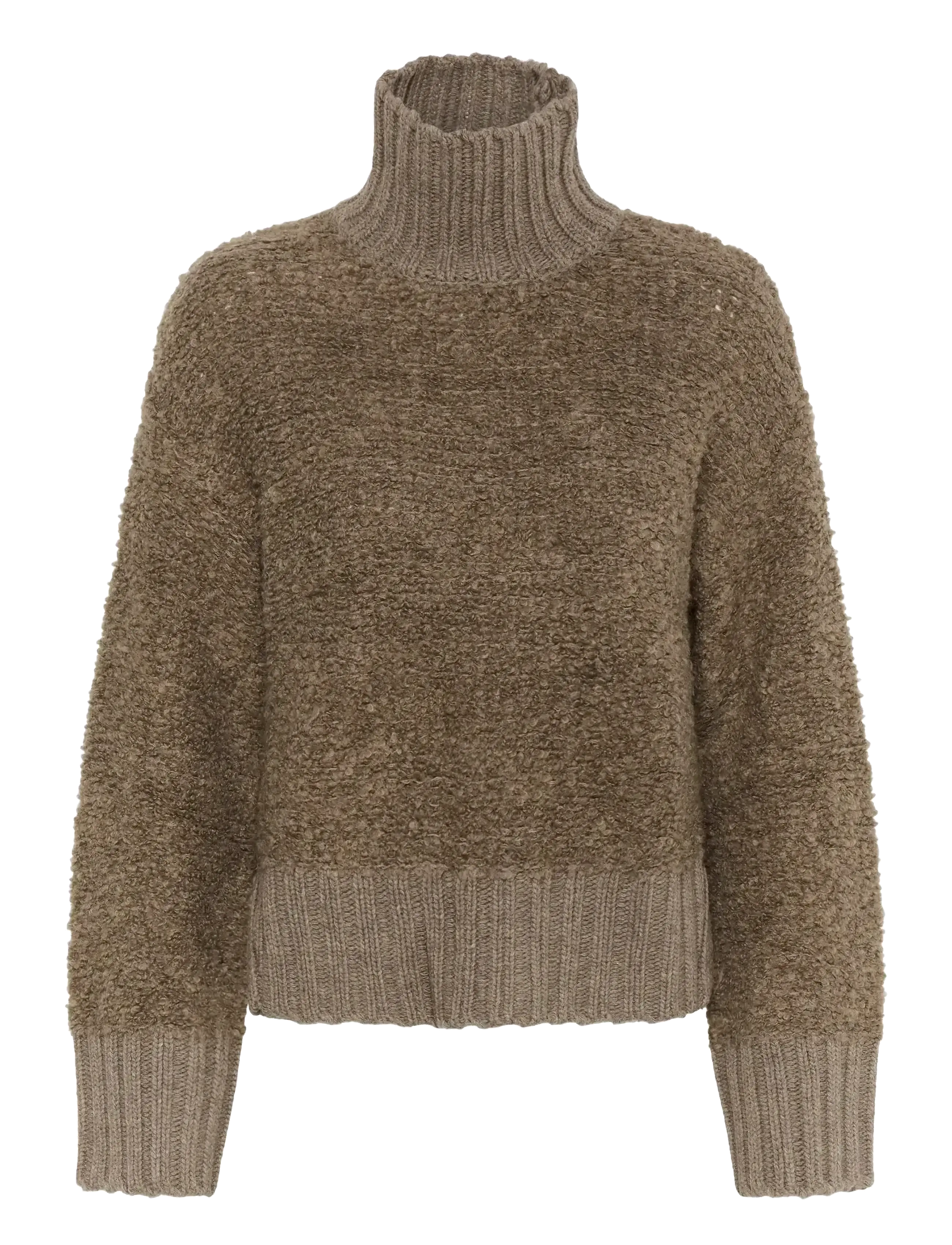 InWear GuoIW Highneck - Tøj - SANDY GREY MELANGE / brown