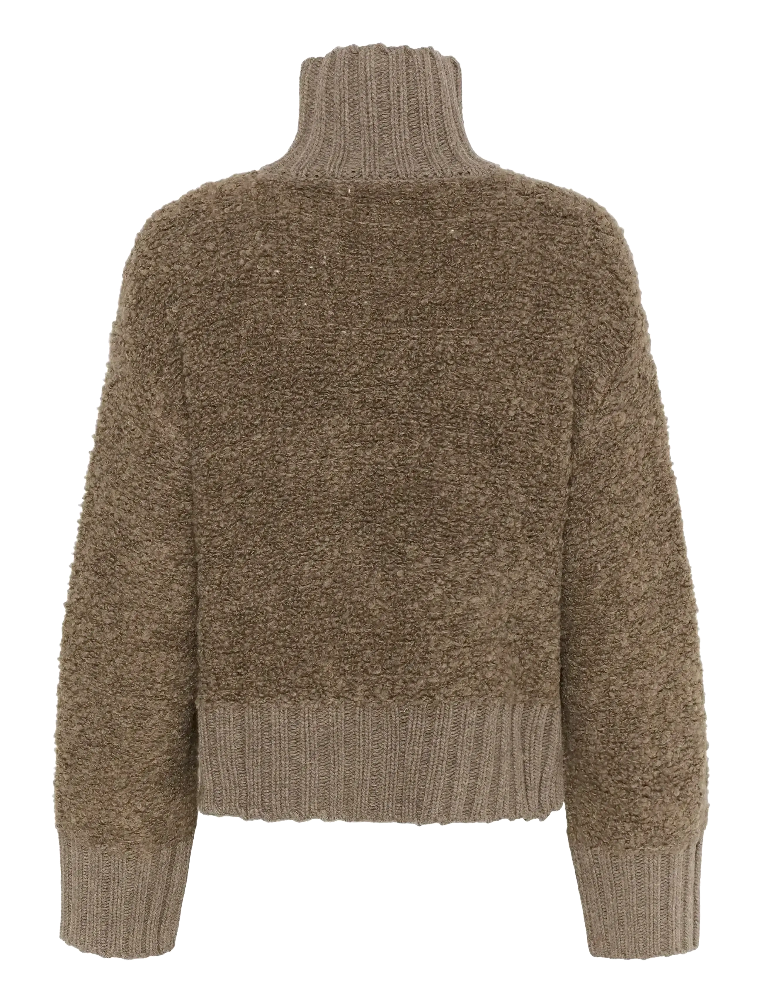 InWear - GuoIW Highneck - stickade tröjor - sandy grey melange - 2