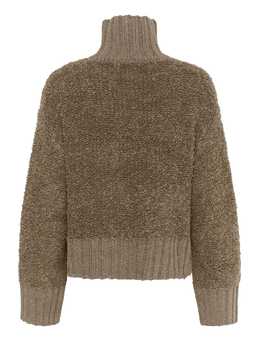 InWear - GuoIW Highneck - striktrøjer - sandy grey melange - 2