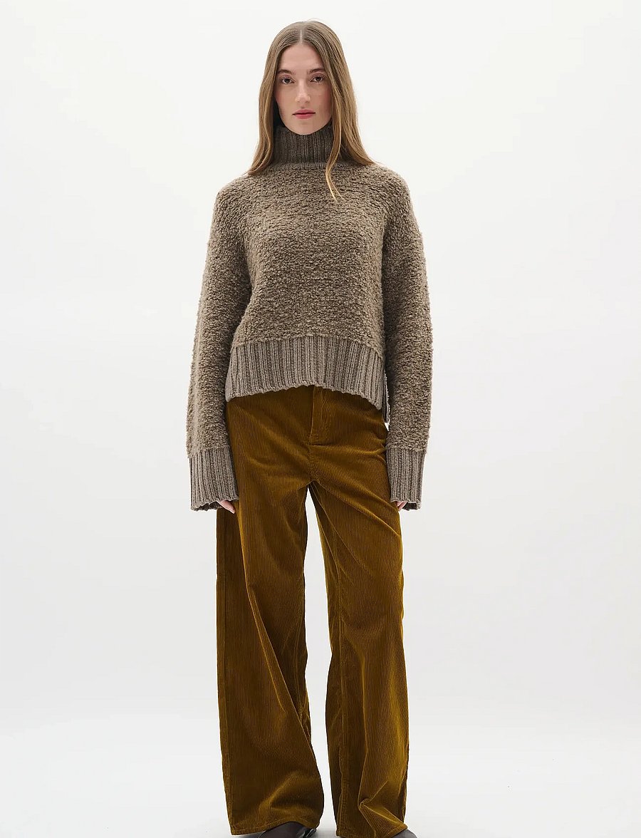 InWear - GuoIW Highneck - striktrøjer - sandy grey melange - 3