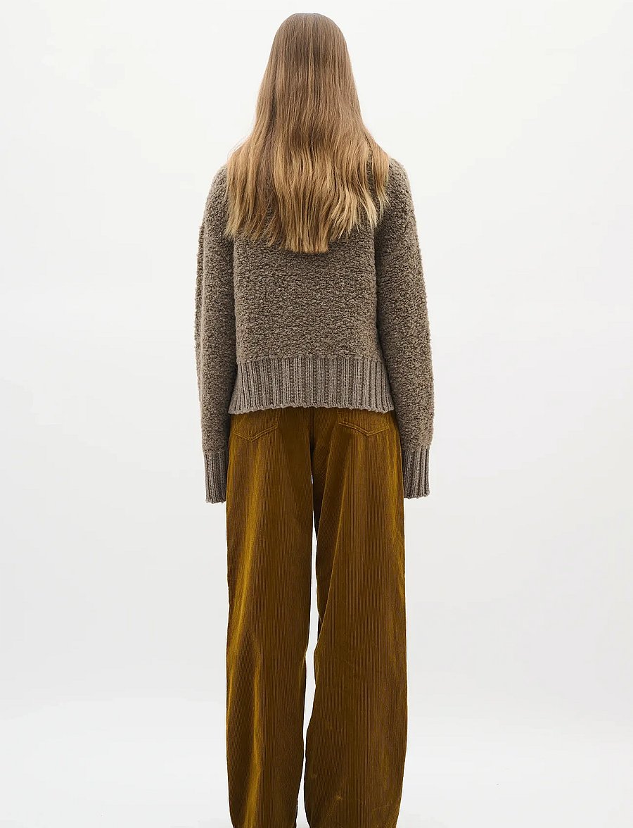 InWear - GuoIW Highneck - striktrøjer - sandy grey melange - 4