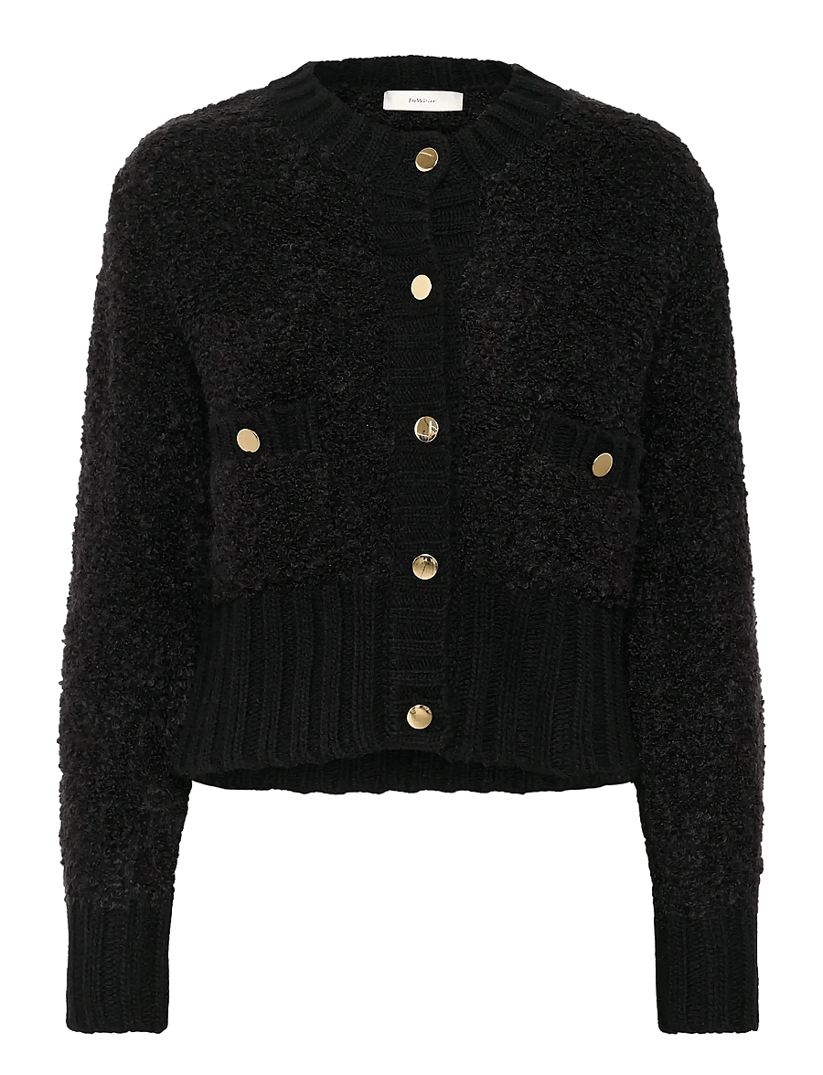 InWear - GuoIW Cardigan - cardigans - black - 1