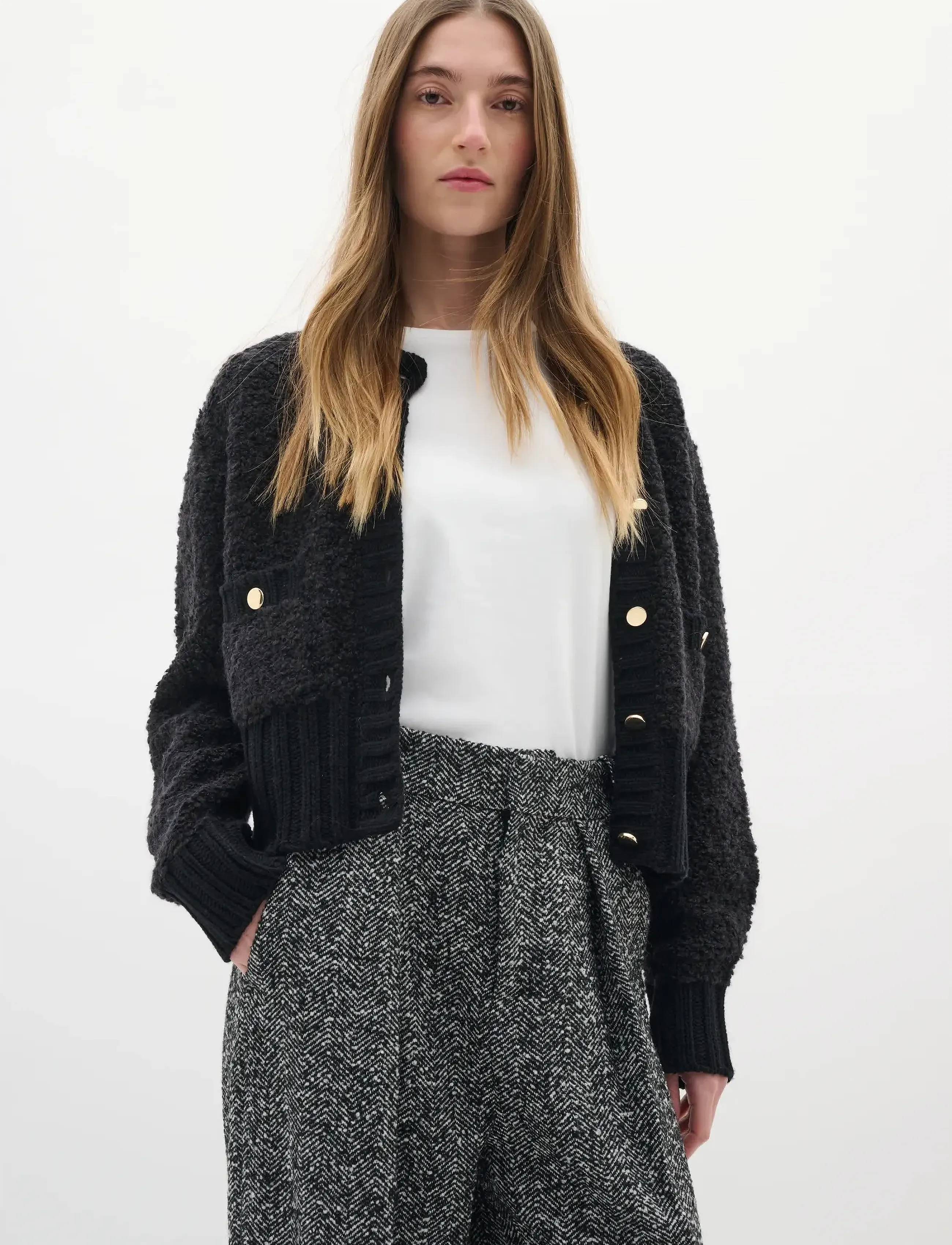InWear Guoiw Cardigan, XL, Black, Strik > Cardigans, Dame
