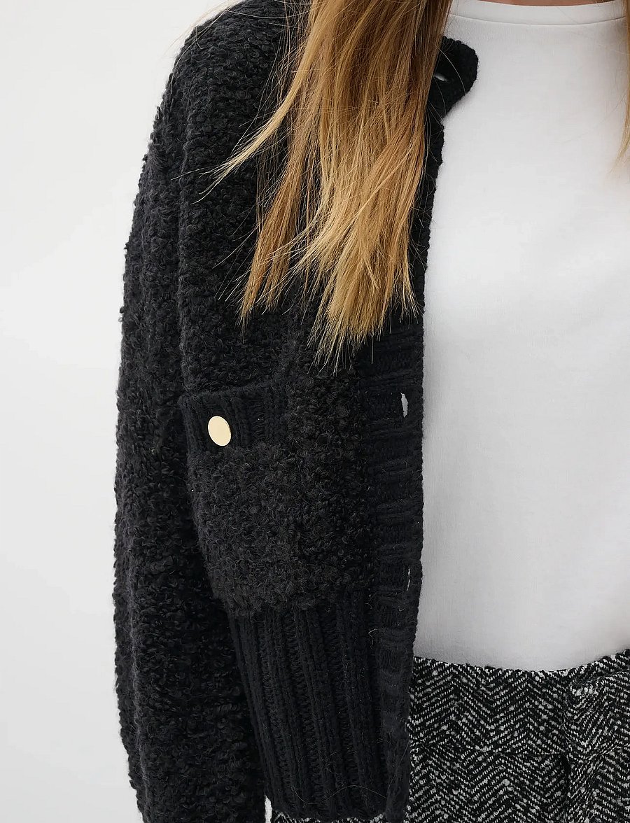 InWear - GuoIW Cardigan - cardigans - black - 5