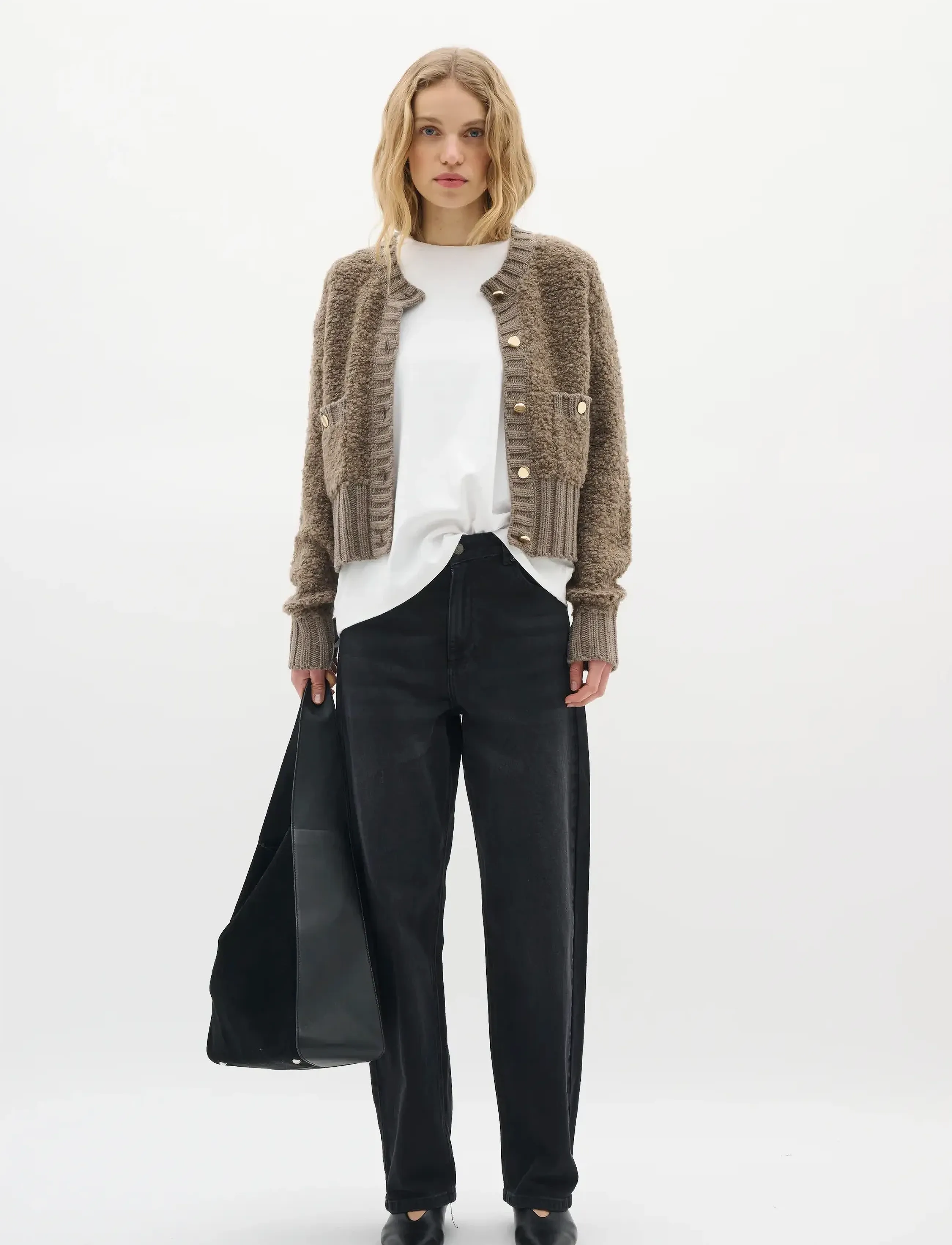 InWear - GuoIW Cardigan - muotitrendit - sandy grey melange - 3