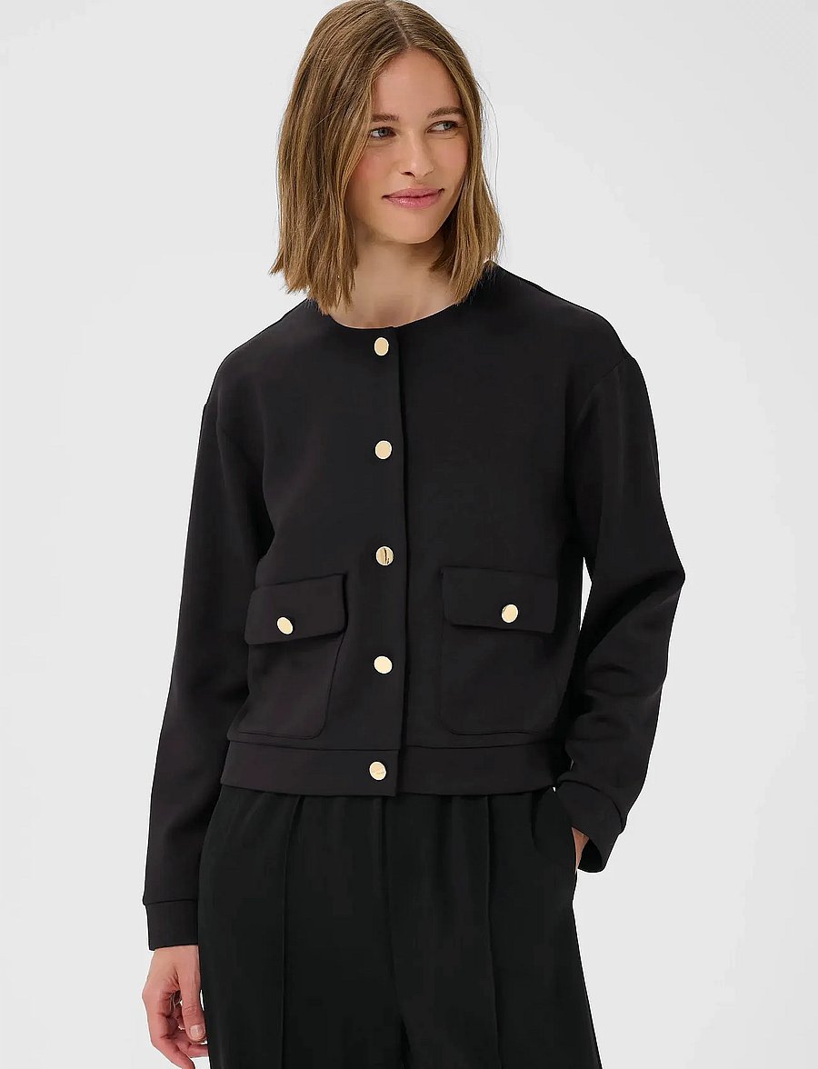 InWear - GIDAIW VINCENT JACKET - marynarki z krótkim stanem - black - 0