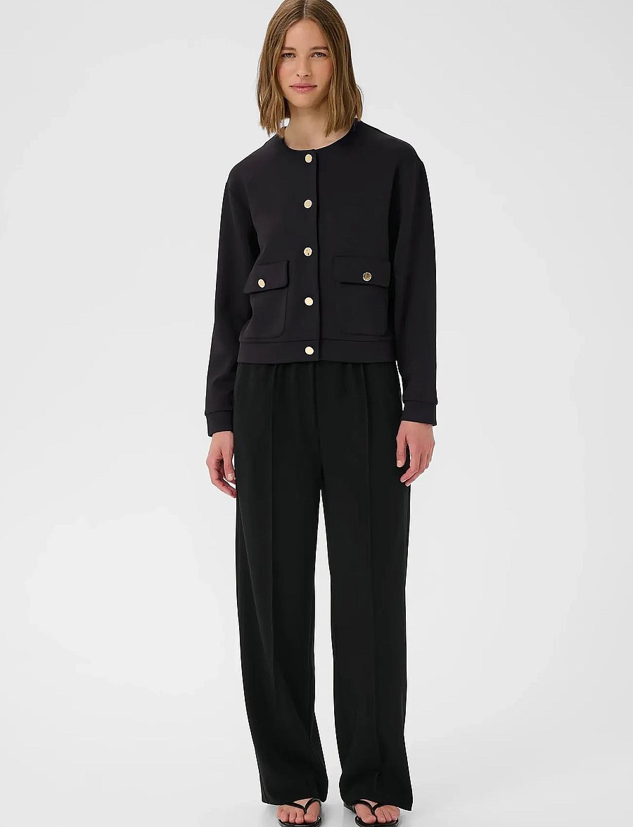 InWear - GIDAIW VINCENT JACKET - marynarki z krótkim stanem - black - 3