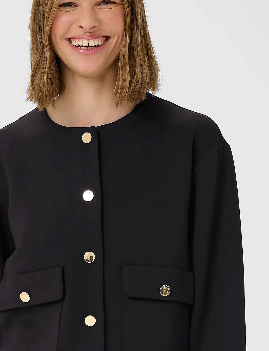 InWear - GIDAIW VINCENT JACKET - marynarki z krótkim stanem - black - 5