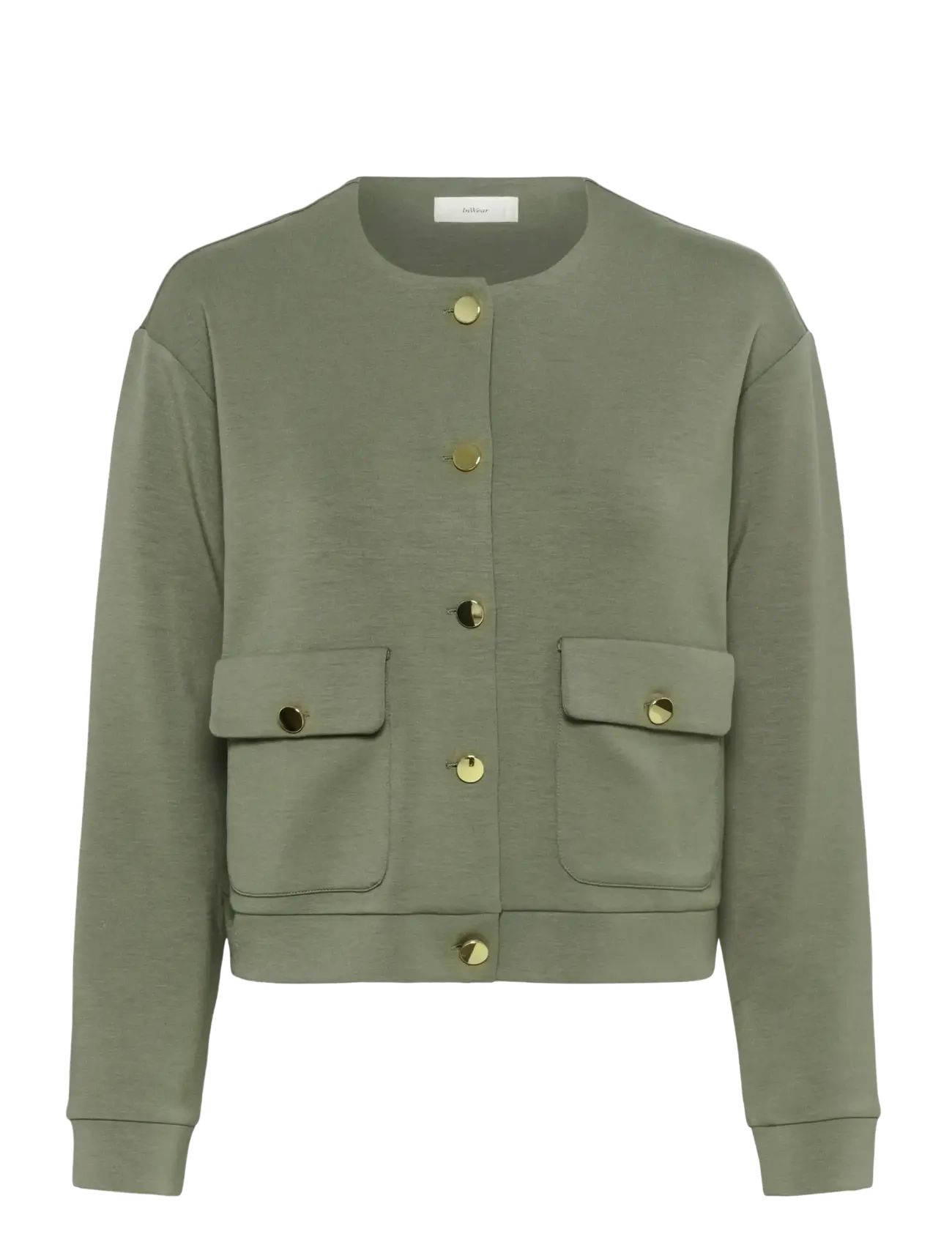 InWear GIDAIW VINCENT JACKET - Cardigans - MULLED BASIL / khaki/green
