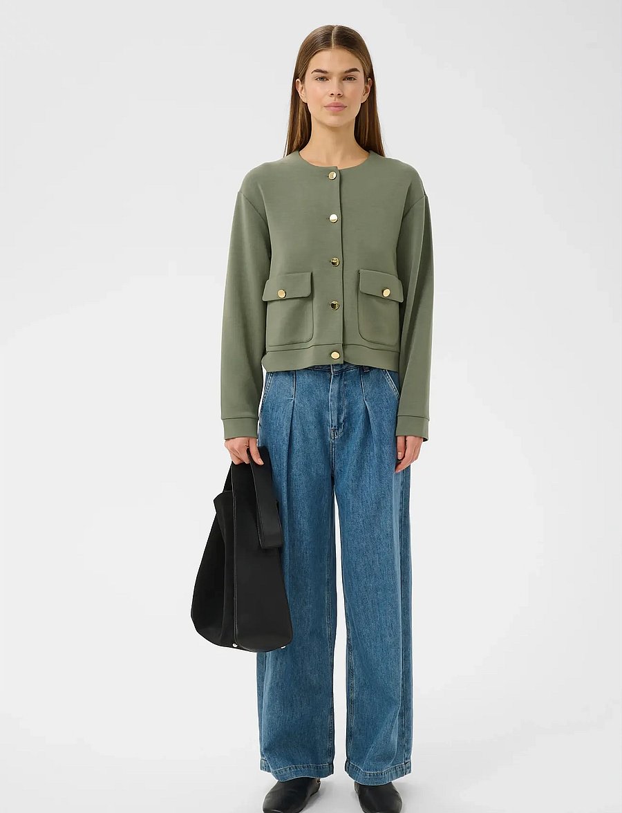 InWear - GIDAIW VINCENT JACKET - cropped blazers - mulled basil - 3