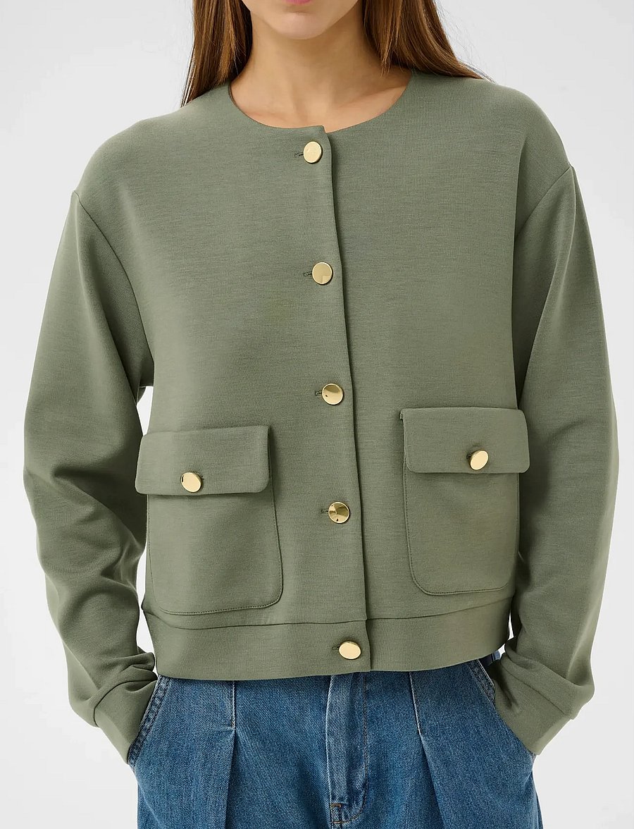 InWear - GIDAIW VINCENT JACKET - cropped blazers - mulled basil - 5