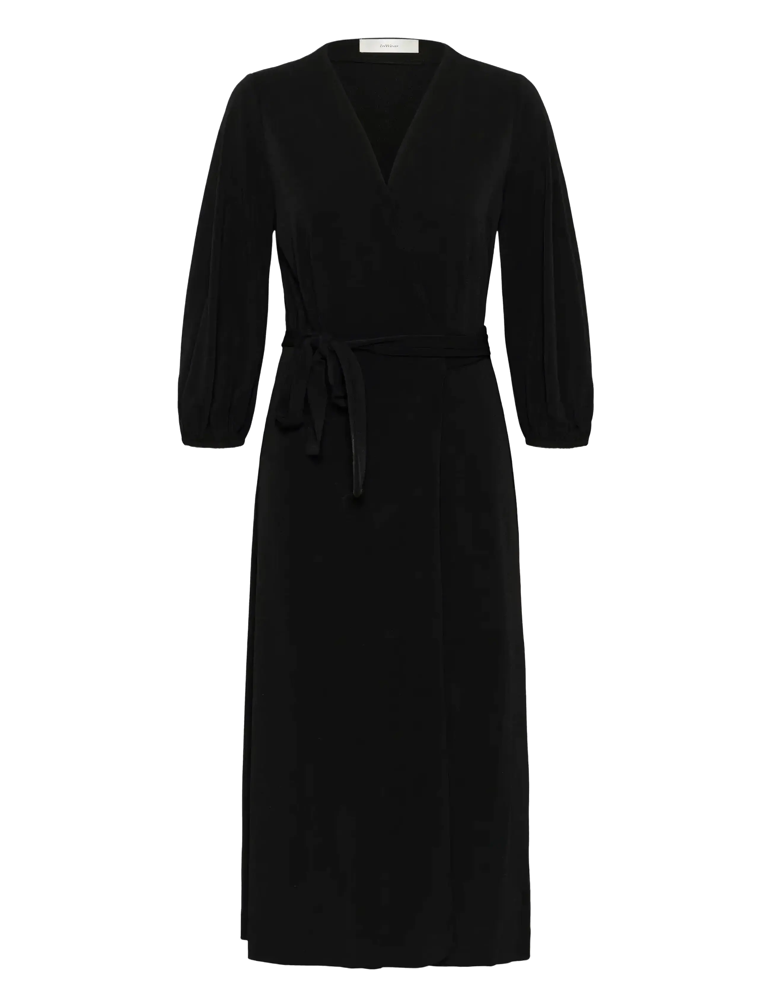 InWear GaldriaIW Wrap Dress - Hõlmikkleidid - BLACK / black