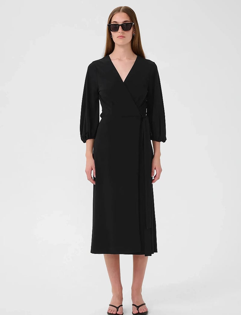 InWear - GaldriaIW Wrap Dress - slå-om-kjoler - black - 3