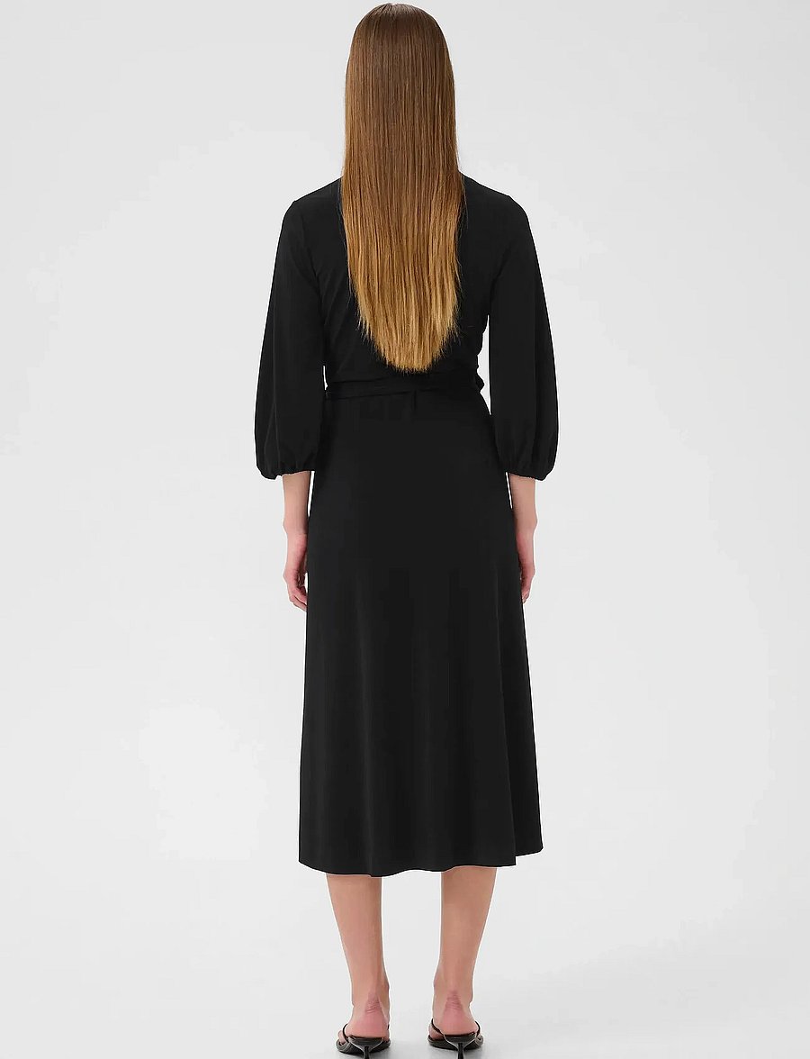 InWear - GaldriaIW Wrap Dress - robes portefeuille - black - 4