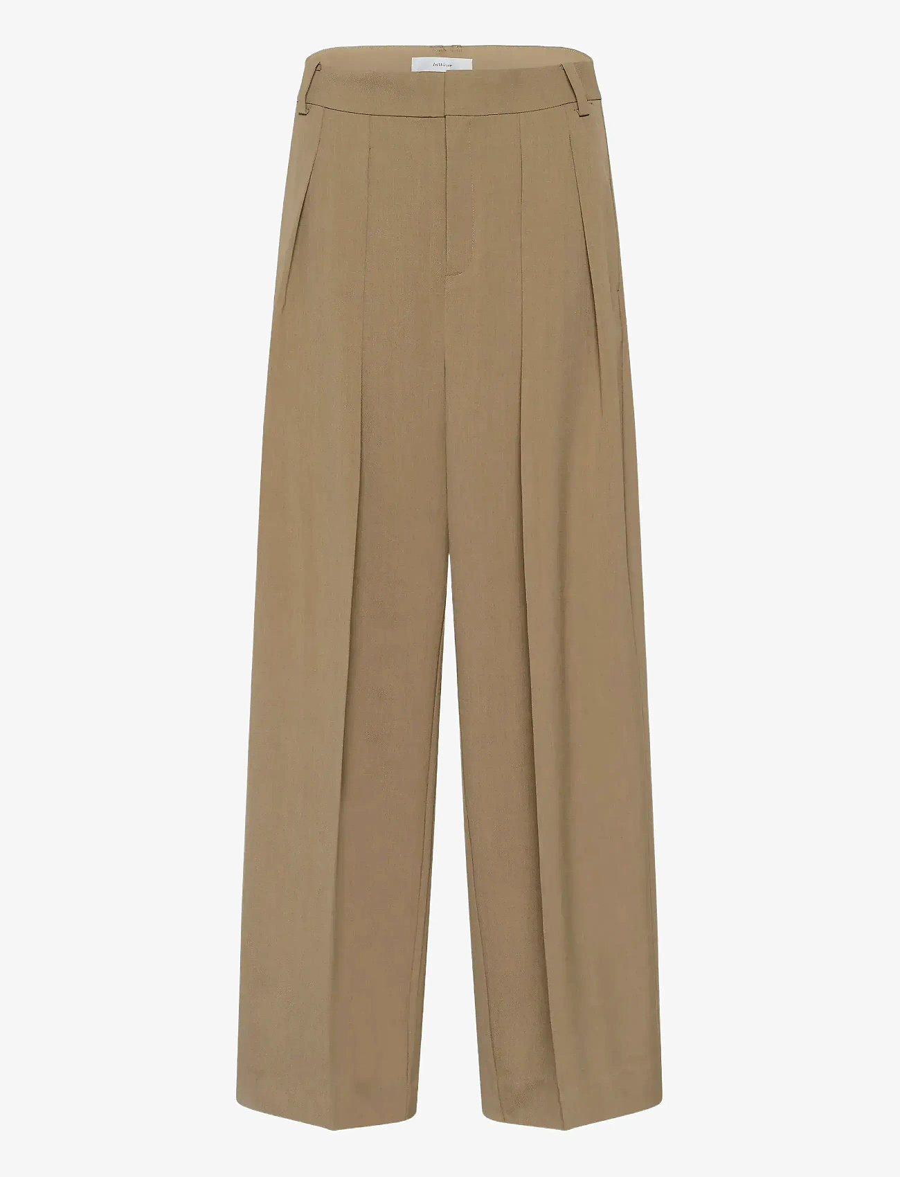 InWear - BriettaIW Wide Pants - wide leg trousers - tapenade melange - 1