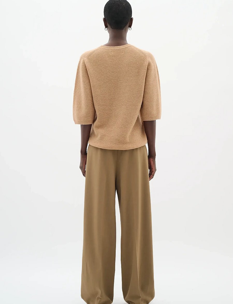 InWear - BriettaIW Wide Pants - spodnie szerokie - tapenade melange - 4
