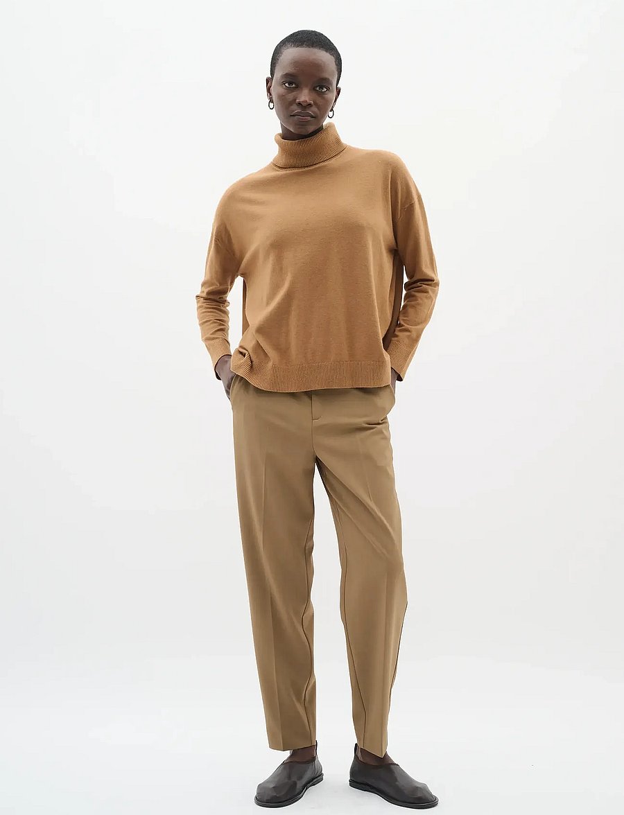 InWear - BriettaIW Cigarette Pants - straight leg hosen - tapenade melange - 3