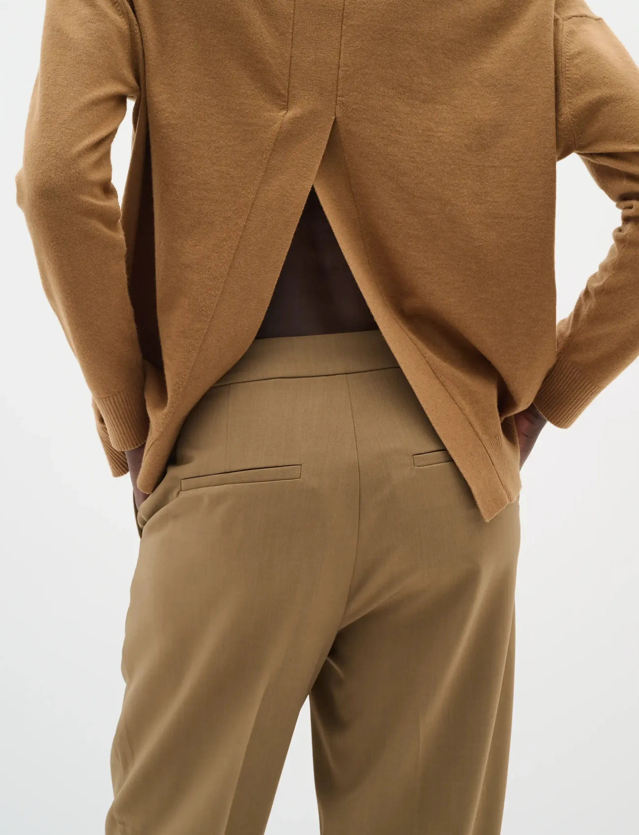 InWear - BriettaIW Cigarette Pants - tiesaus kirpimo kelnės - tapenade melange - 5