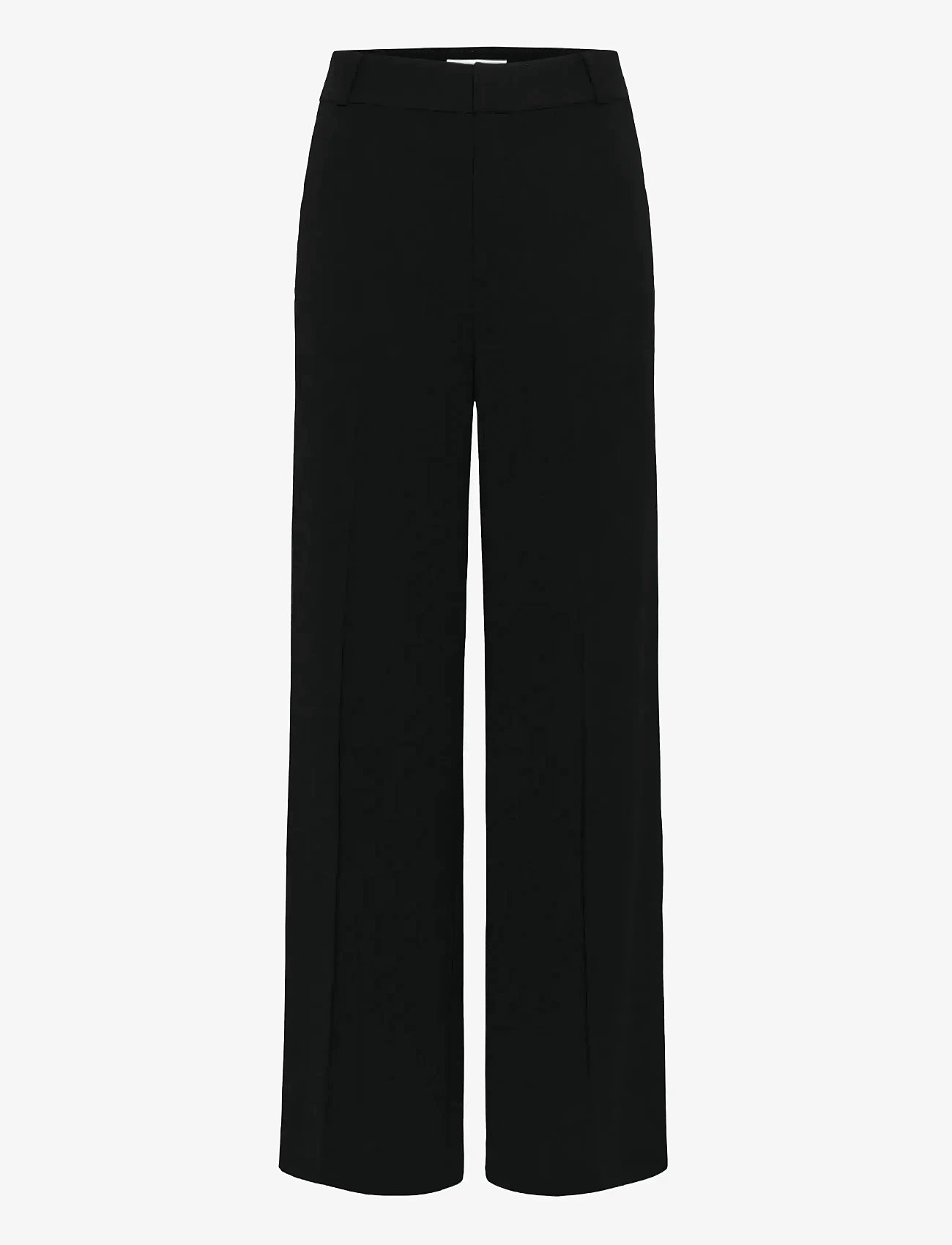 InWear - BRIEZIW SLIT PANTS - hosen mit weitem bein - black - 1