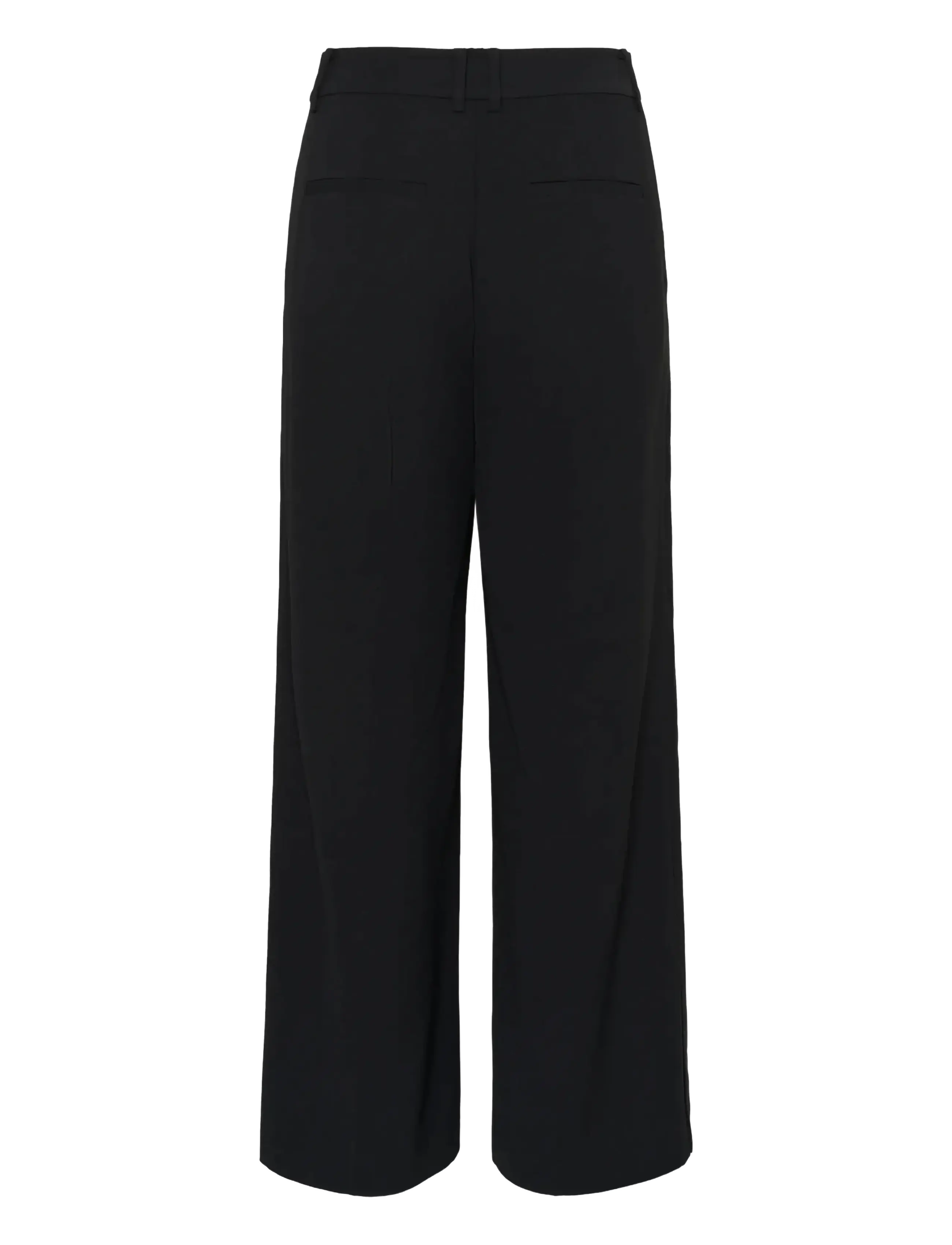 InWear - BRIEZIW SLIT PANTS - wide leg trousers - black - 2