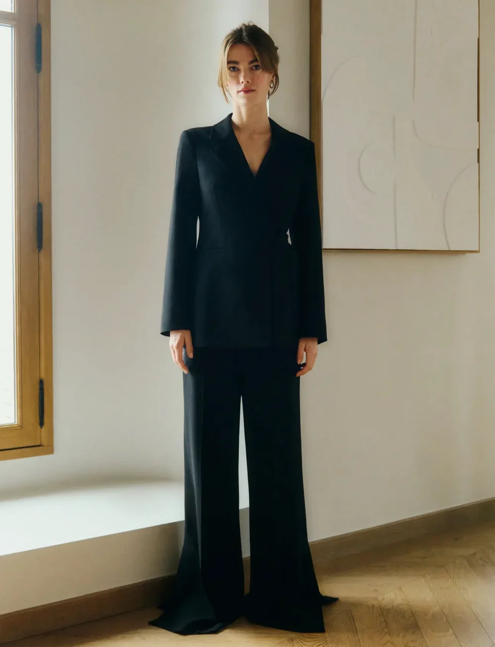 InWear - BriezIW Slit Pants - hosen mit weitem bein - black - 0