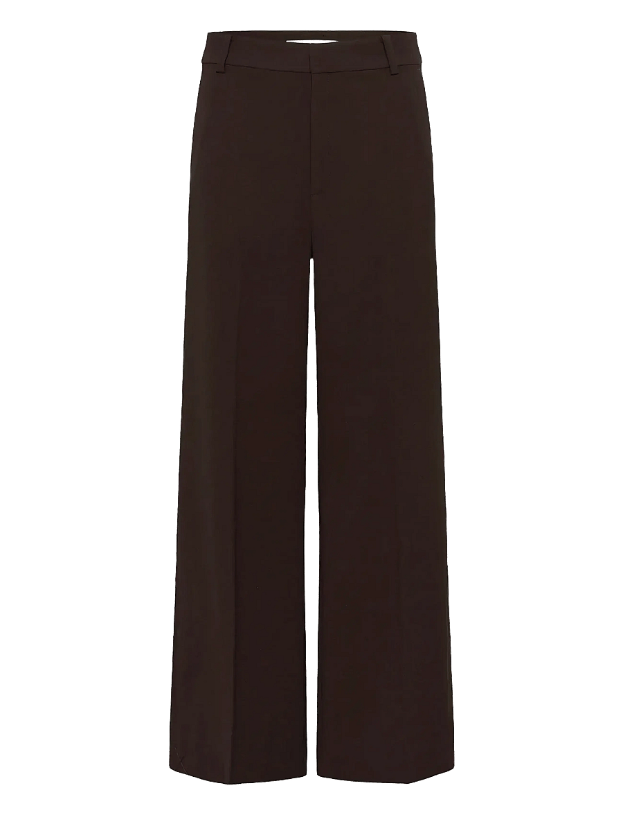 InWear - BRIEZIW SLIT PANTS - bukser med brede ben - coffee bean - 1