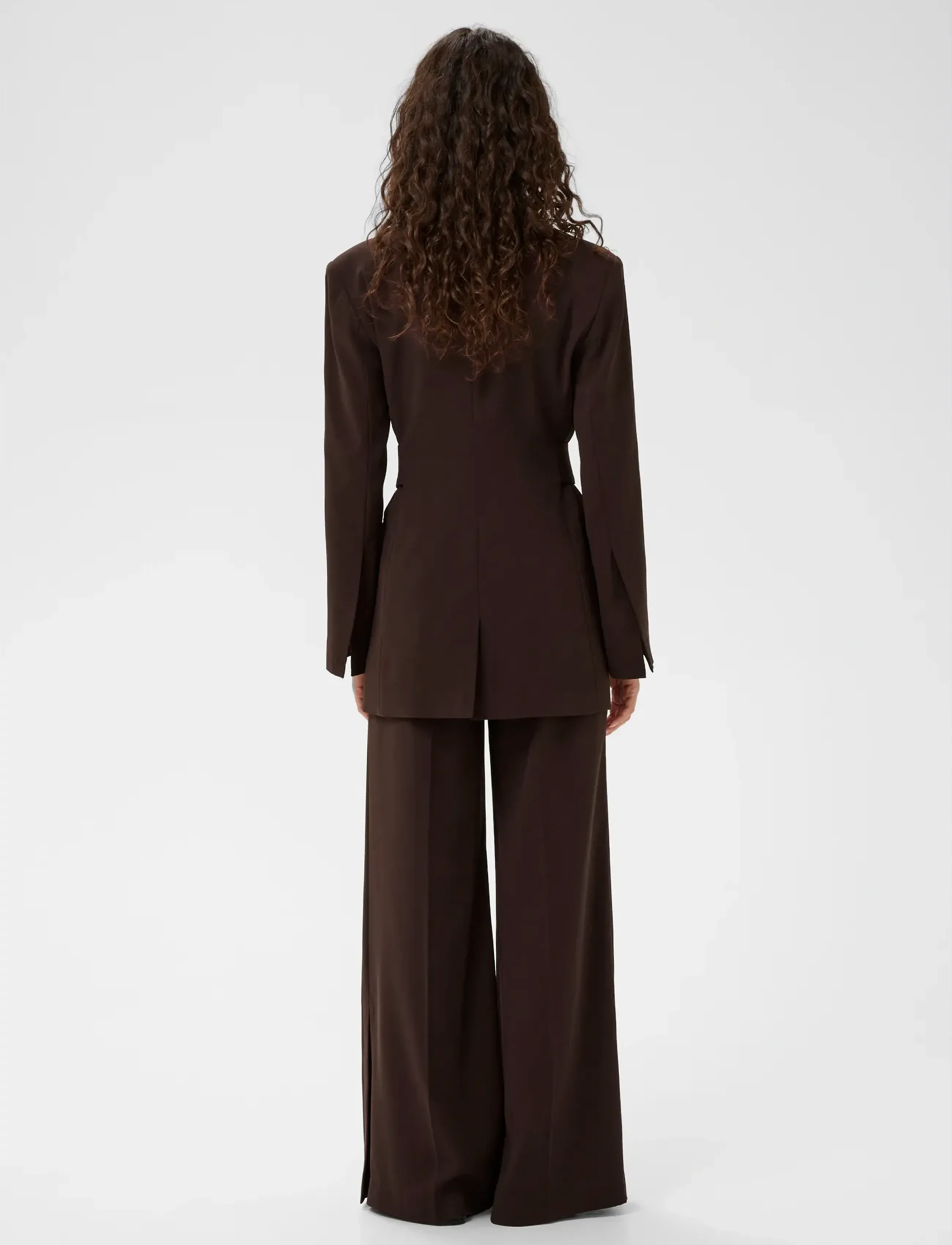 InWear - BRIEZIW SLIT PANTS - hosen mit weitem bein - coffee bean - 3