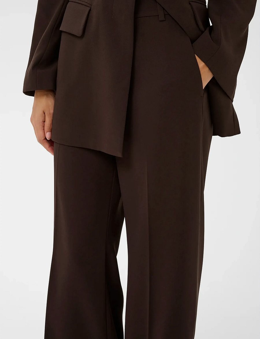 InWear - BRIEZIW SLIT PANTS - bukser med brede ben - coffee bean - 4