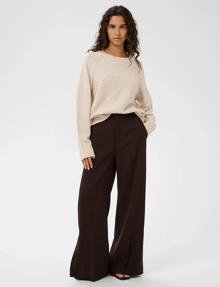 InWear - BRIEZIW SLIT PANTS - bukser med brede ben - coffee bean - 5